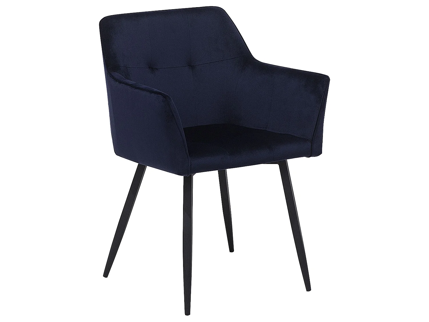 Conjunto de 2 cadeiras de jantar JASMIN Veludo Azul escuro
