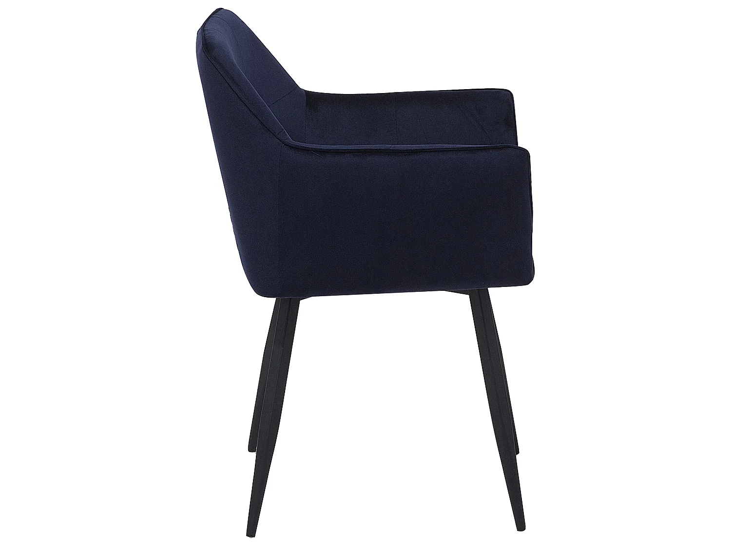 Conjunto de 2 cadeiras de jantar JASMIN Veludo Azul escuro