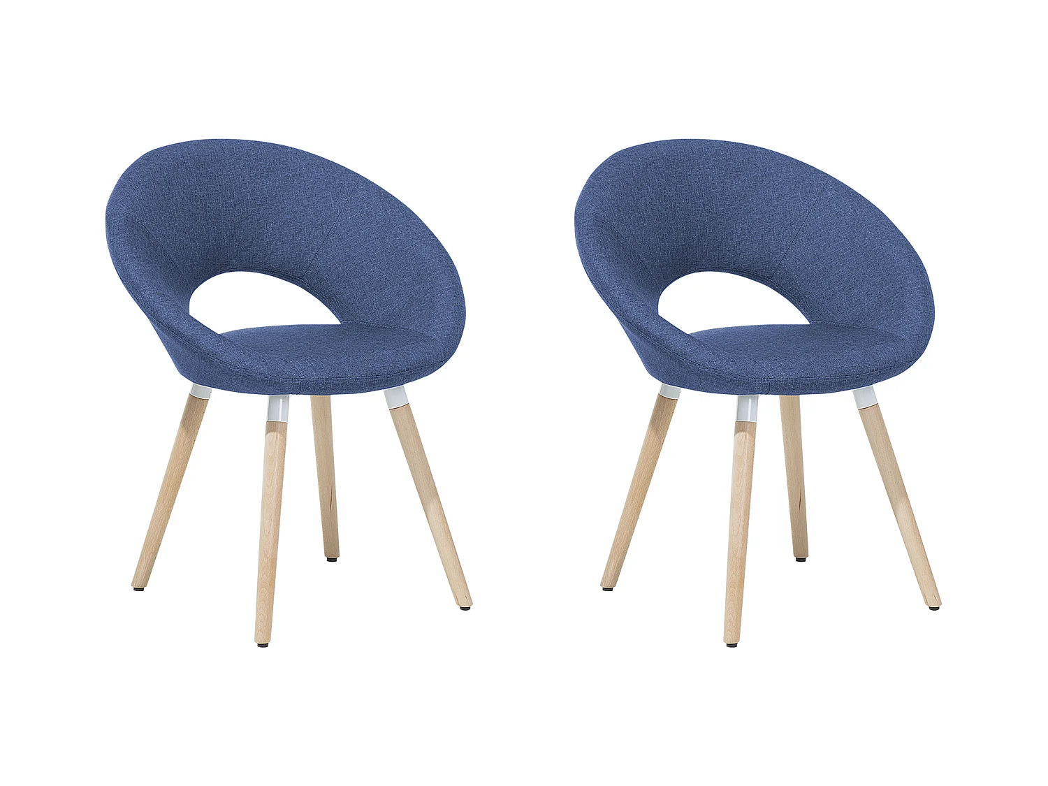 Set van 2 eetkamerstoelen ROSLYN Marineblauw