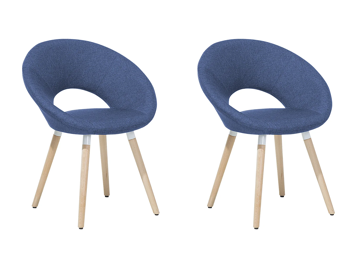Lot de 2 chaises de salle à manger ROSLYN Bleu marine