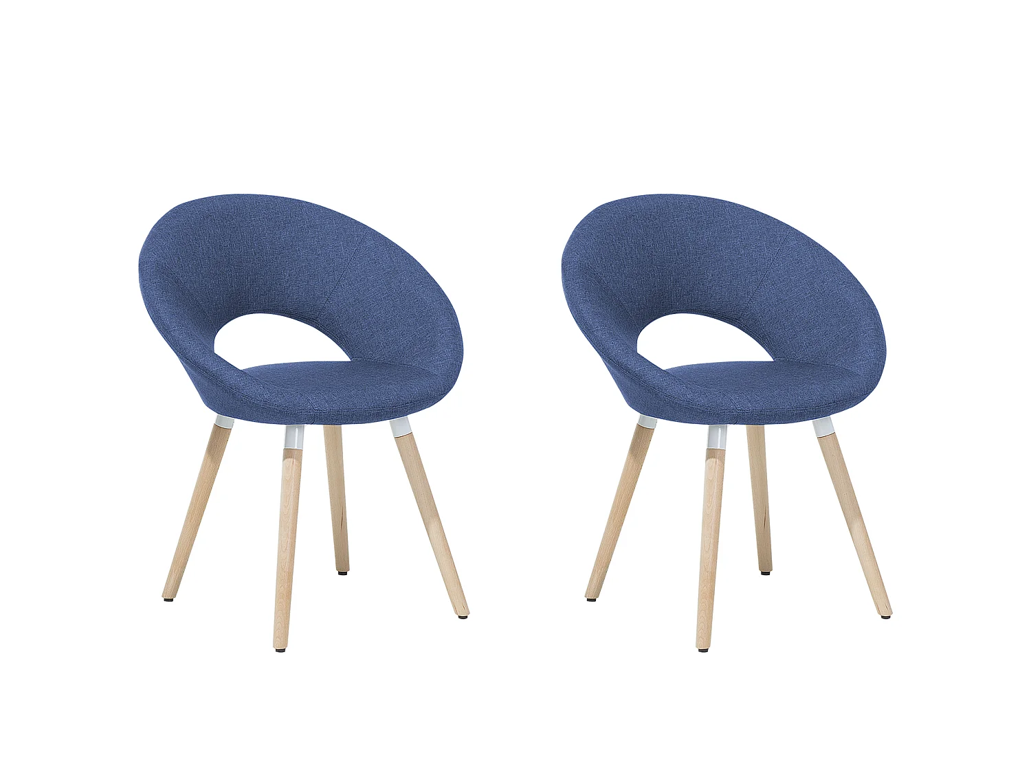 Lot de 2 chaises de salle à manger ROSLYN Bleu marine