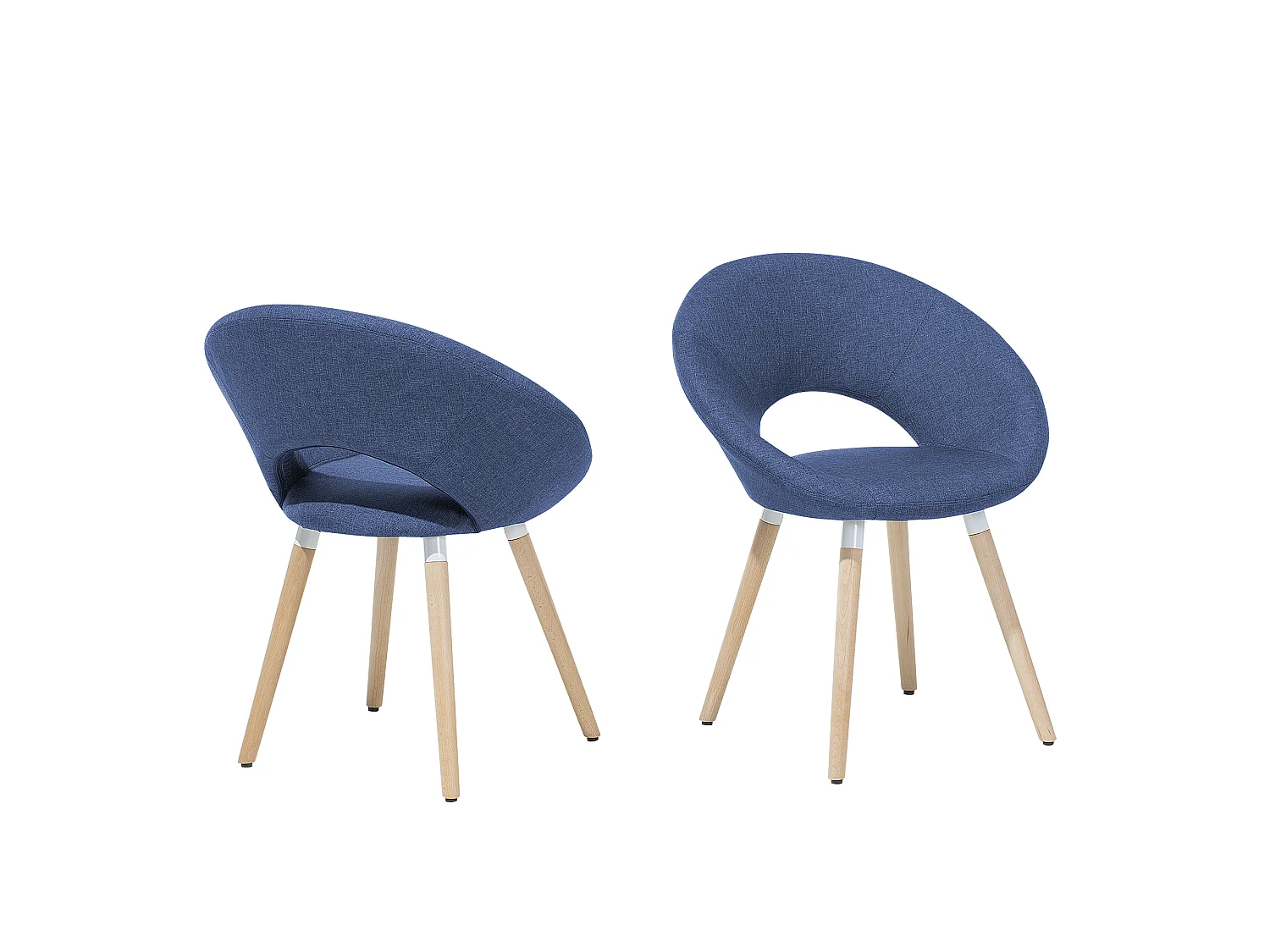 Lot de 2 chaises de salle à manger ROSLYN Bleu marine
