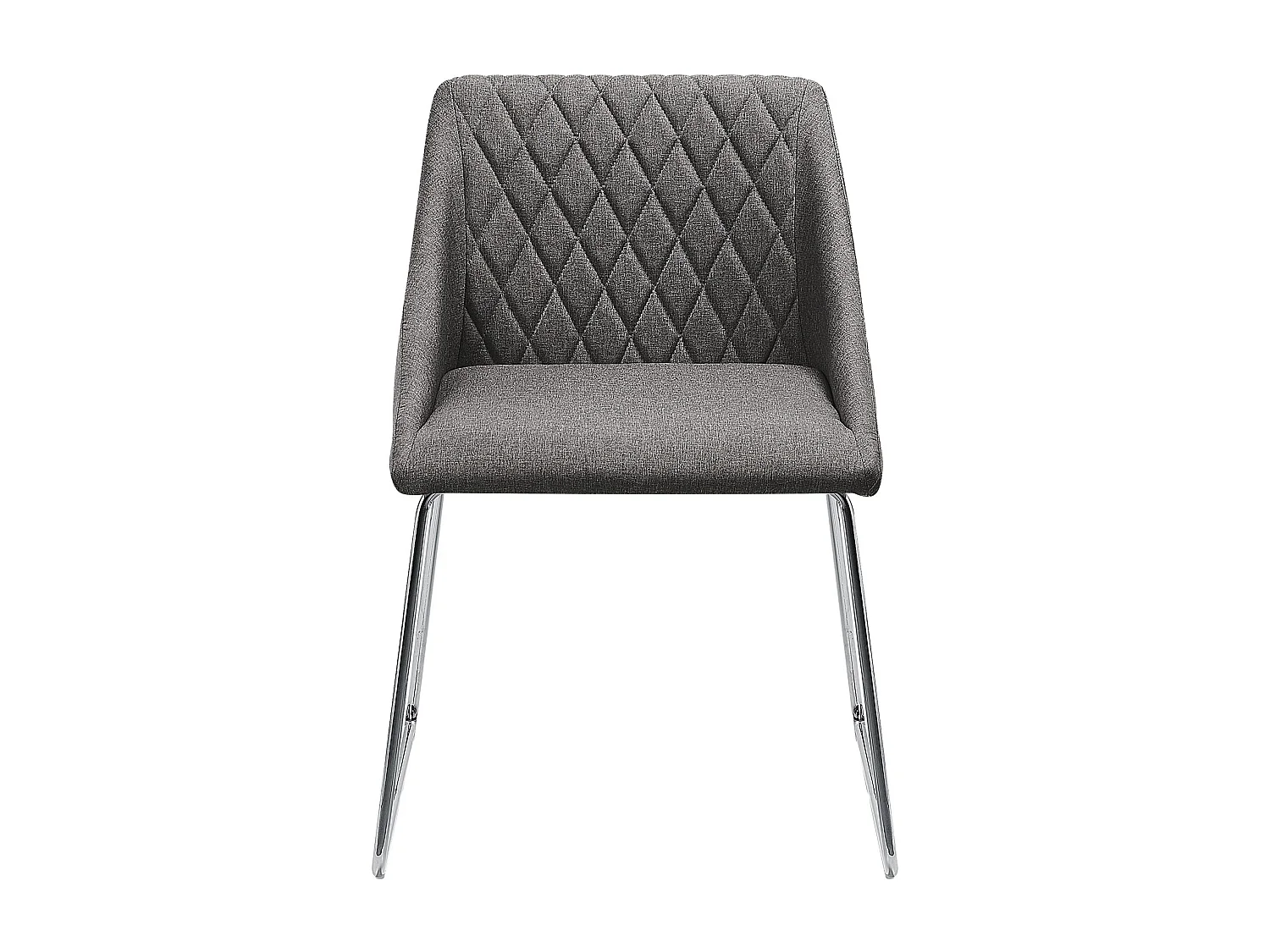 Lot de 2 chaises de salle à manger ARCATA Gris foncé