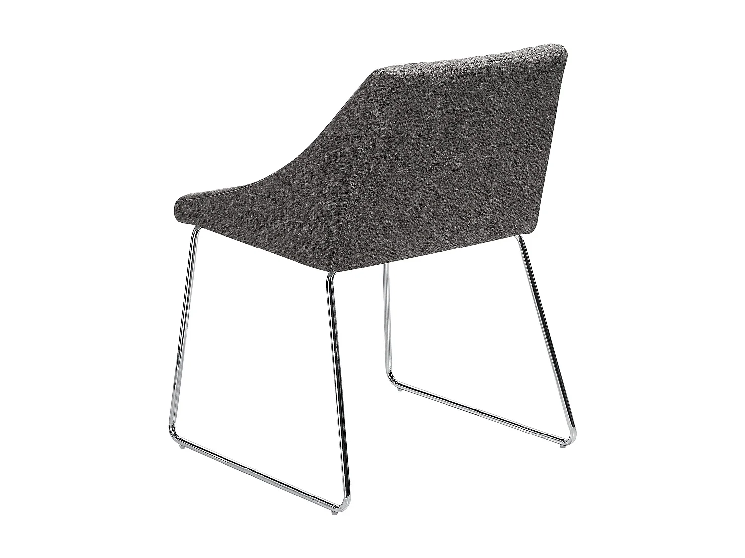 Lot de 2 chaises de salle à manger ARCATA Gris foncé