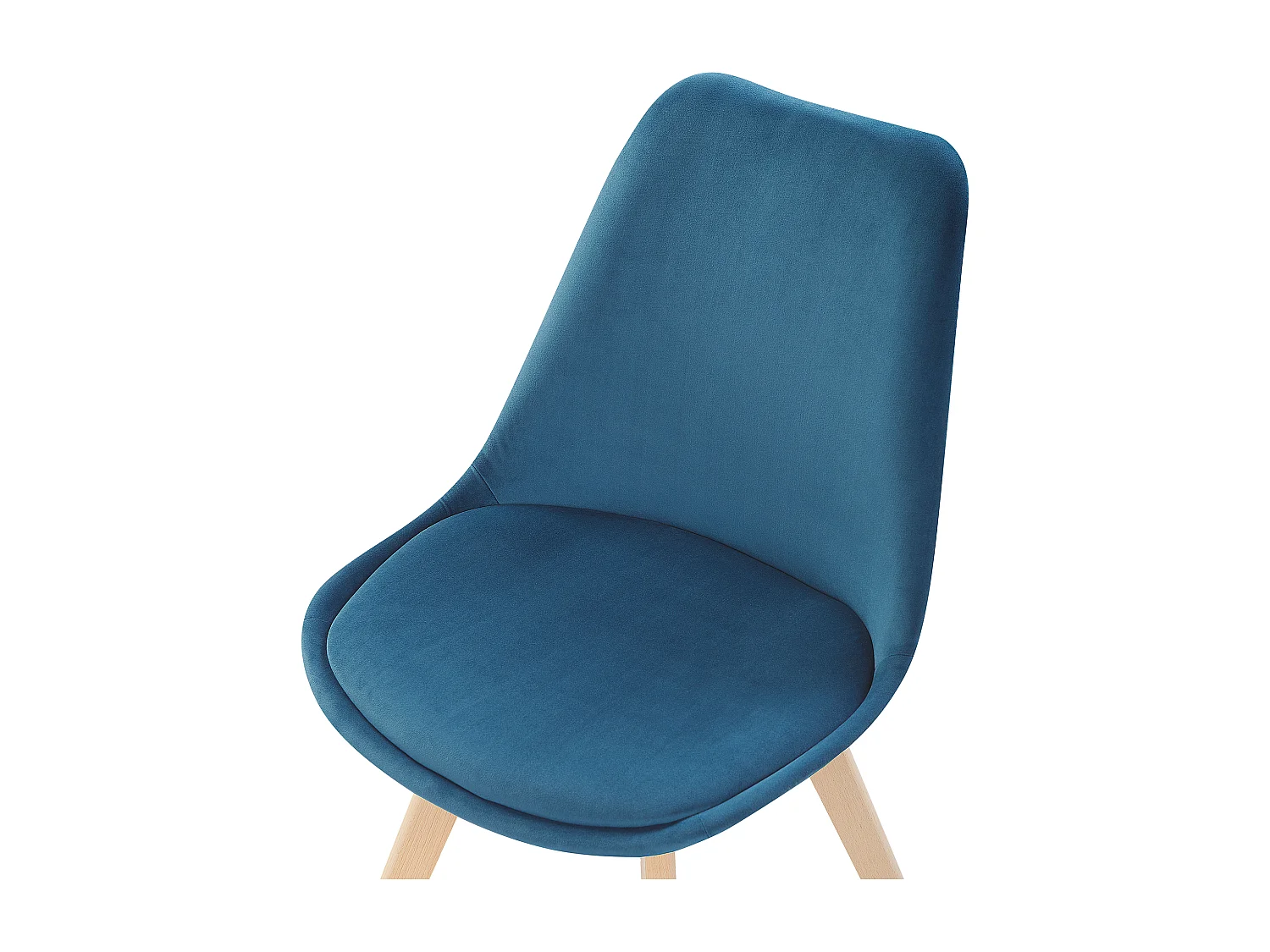 Lot de 2 chaises de salle à manger DAKOTA II Velours Bleu