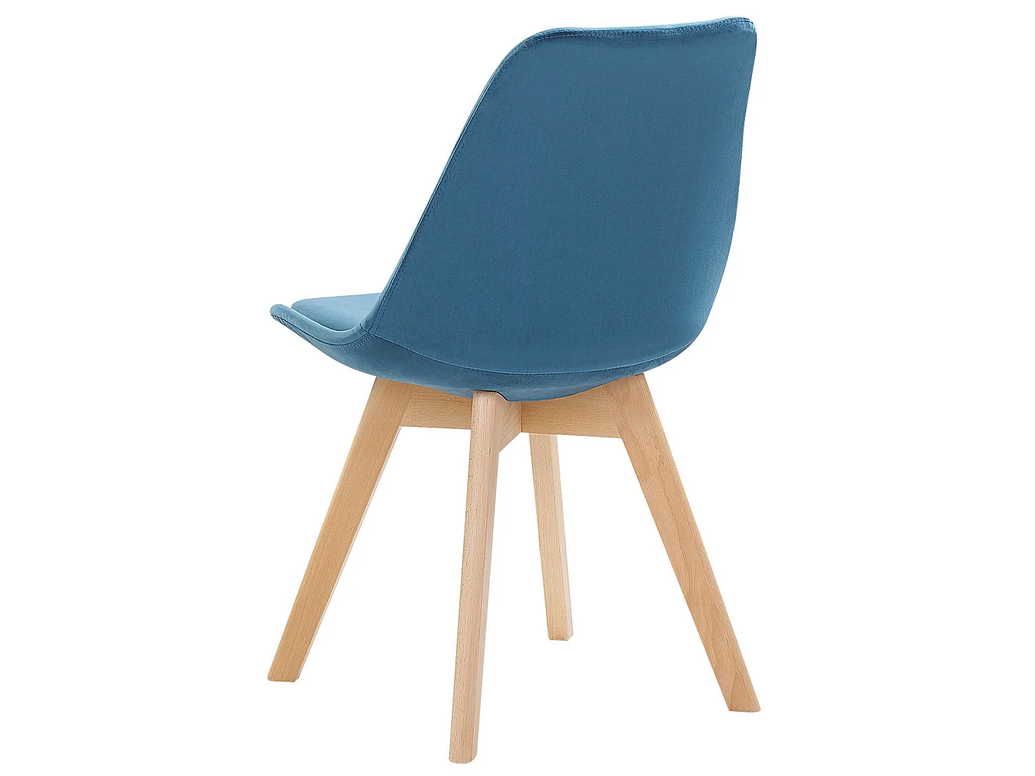 Lot de 2 chaises de salle à manger DAKOTA II Velours Bleu