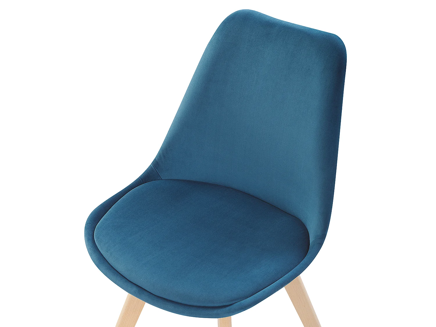 Lot de 2 chaises de salle à manger DAKOTA II Velours Bleu