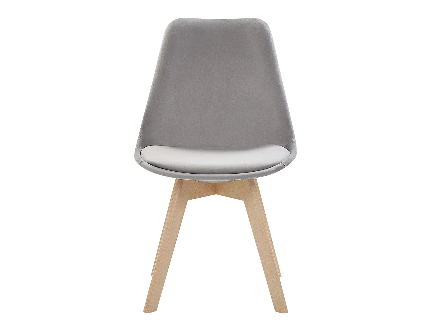 Set di 2 sedie da pranzo DAKOTA II Velluto Grigio