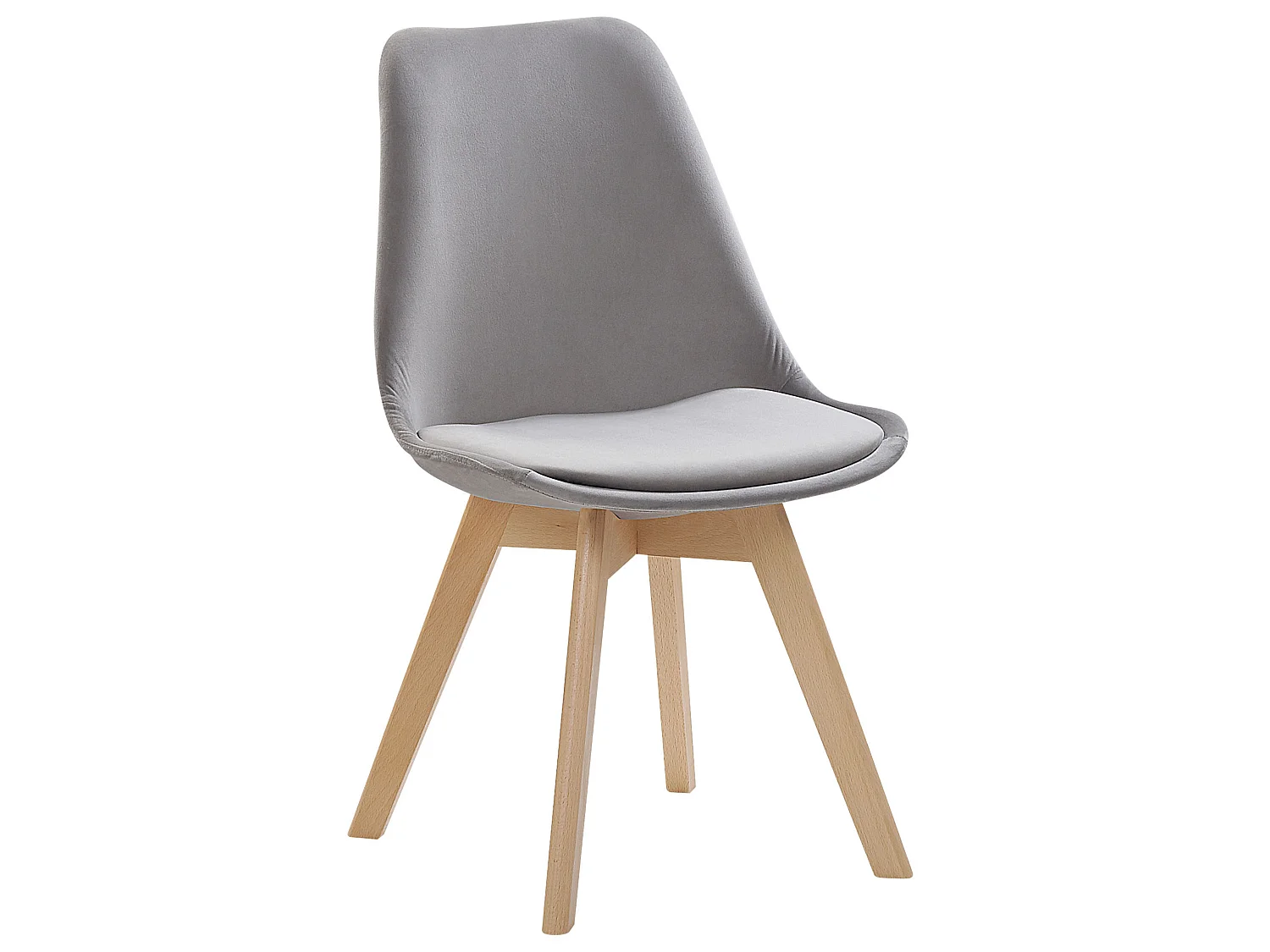 Set di 2 sedie da pranzo DAKOTA II Velluto Grigio