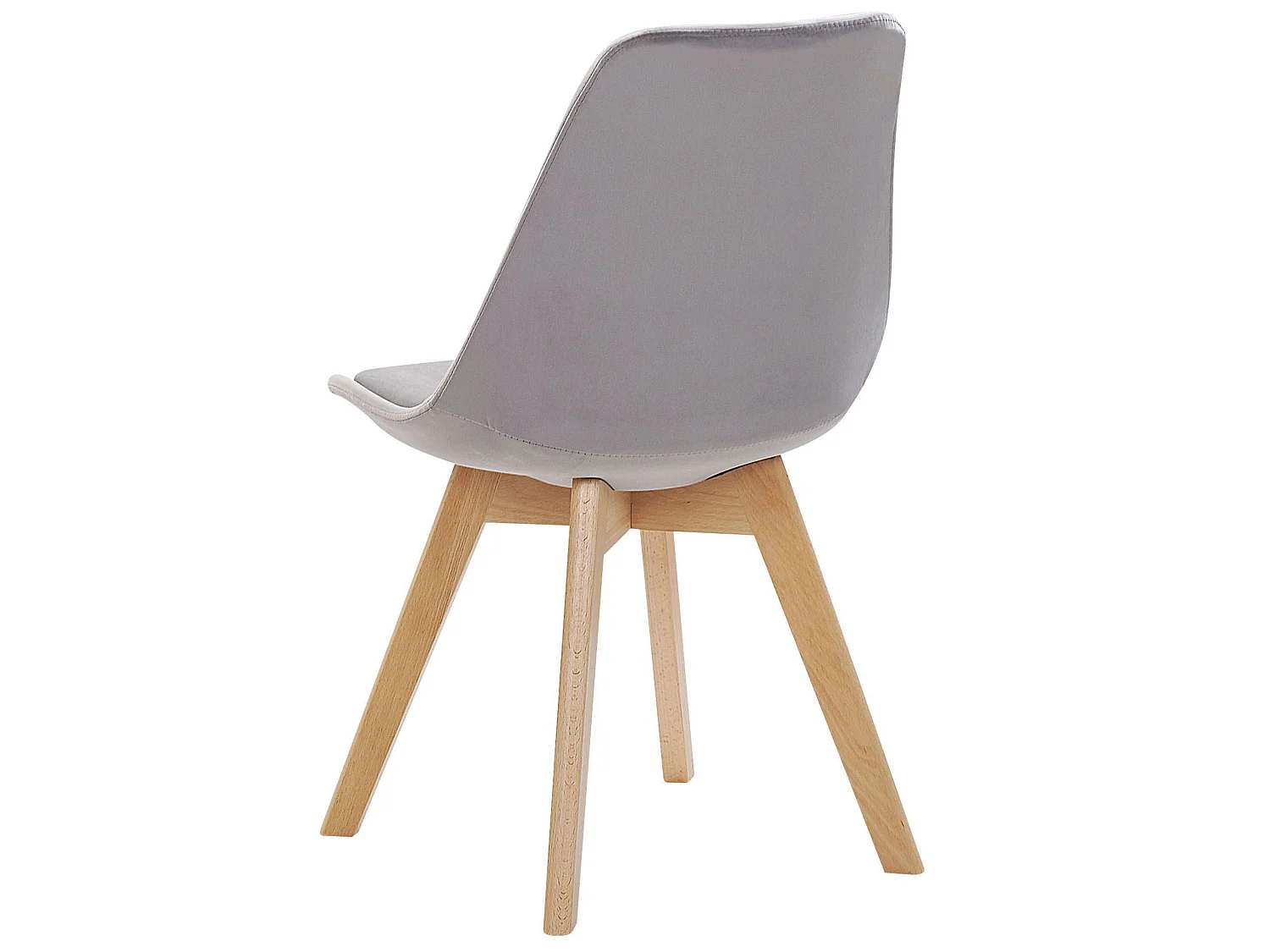 Set di 2 sedie da pranzo DAKOTA II Velluto Grigio