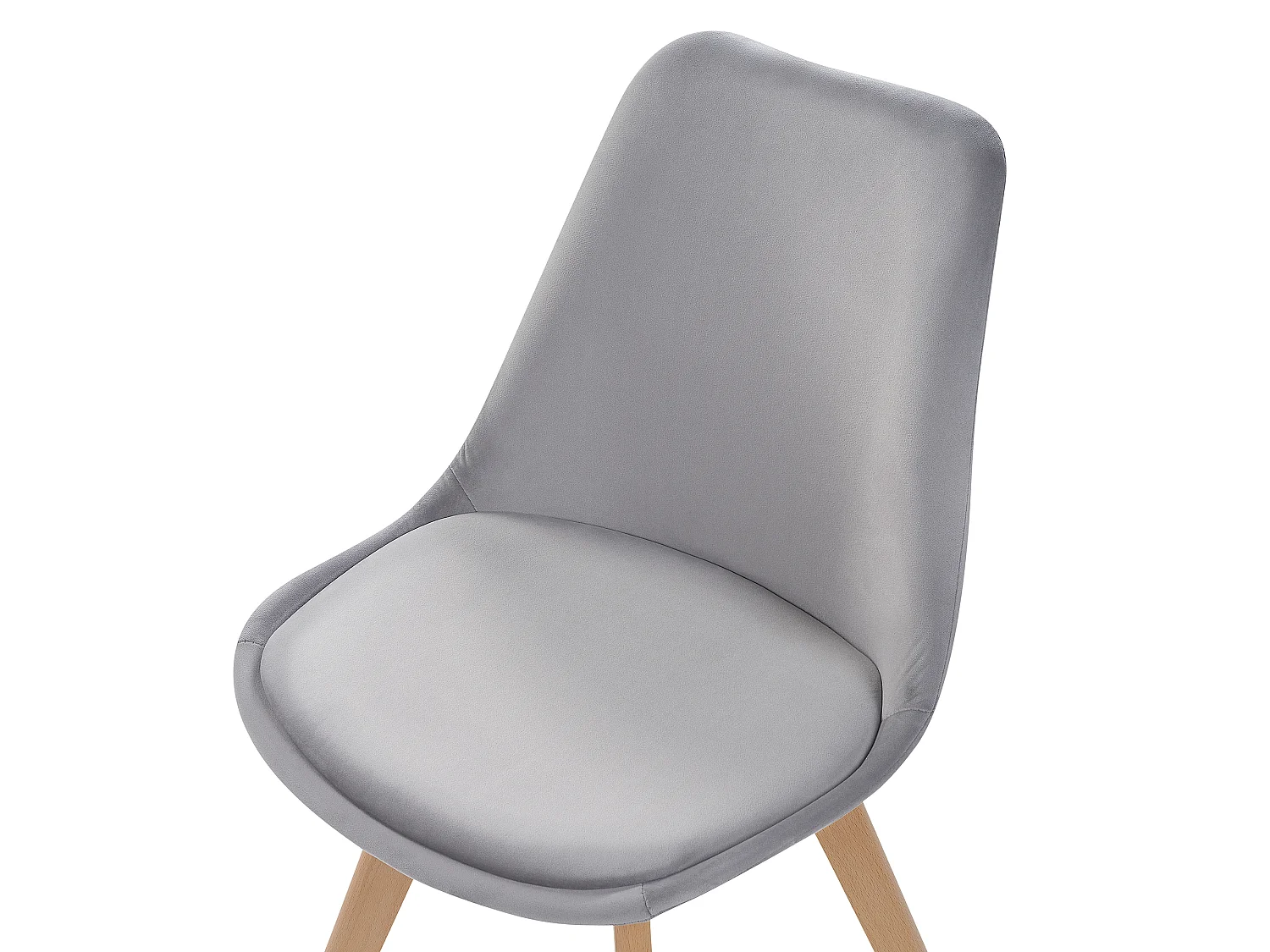 Set di 2 sedie da pranzo DAKOTA II Velluto Grigio