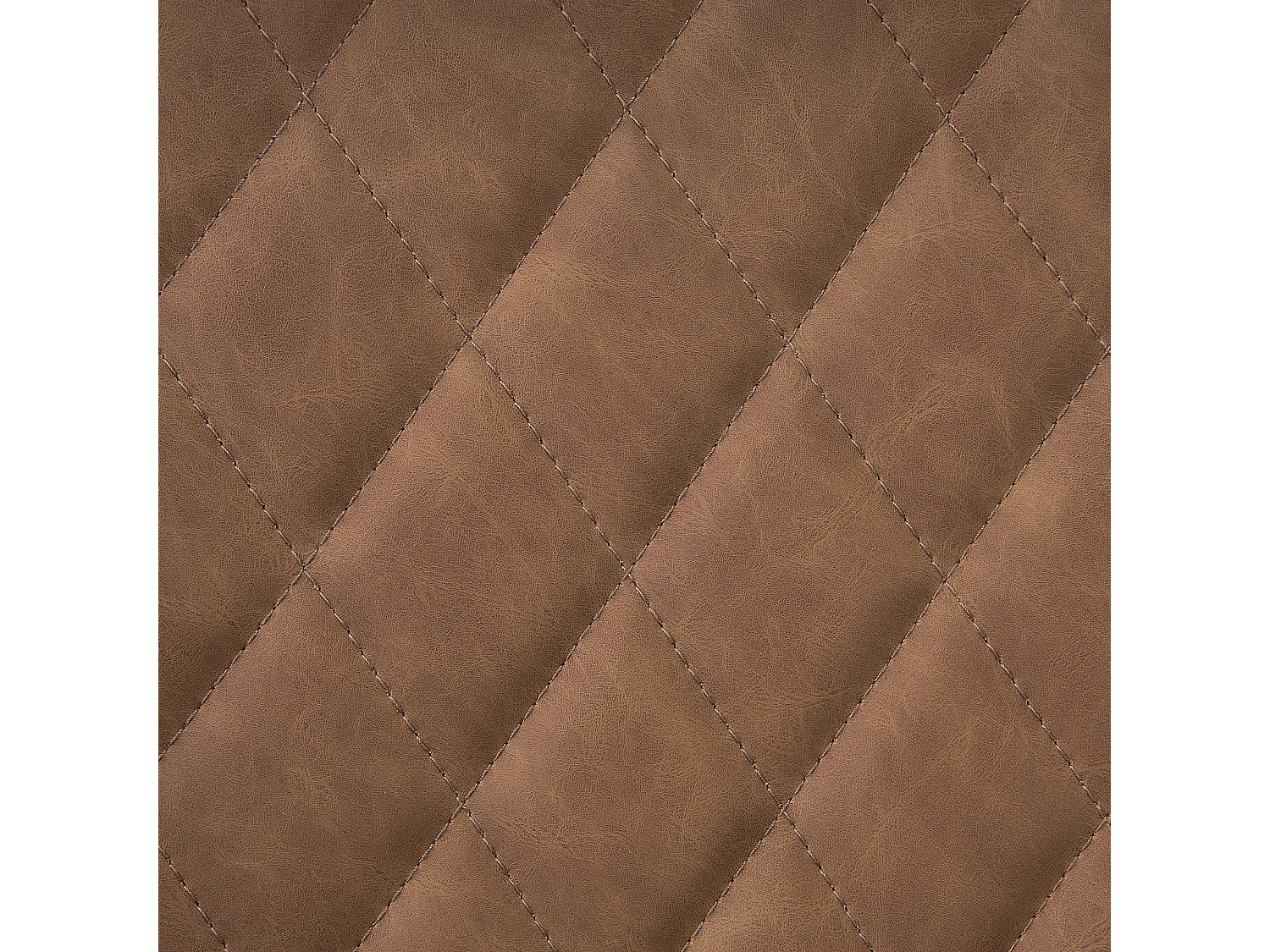 Lot de 2 chaises de salle à manger MARIBEL Cuir PU Marron doré