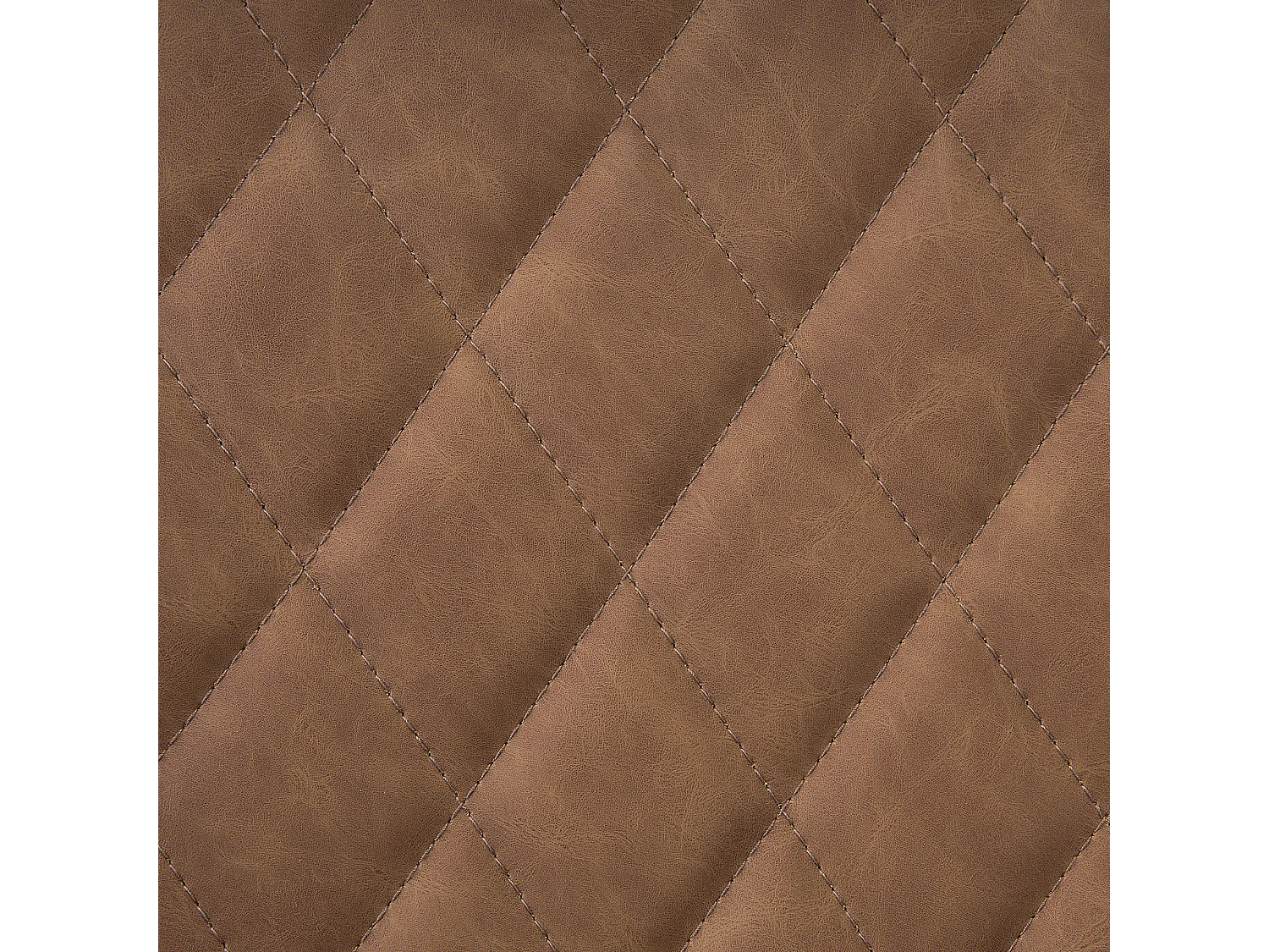 Set van 2 eetkamerstoelen MARIBEL Kunstleer Goudbruin