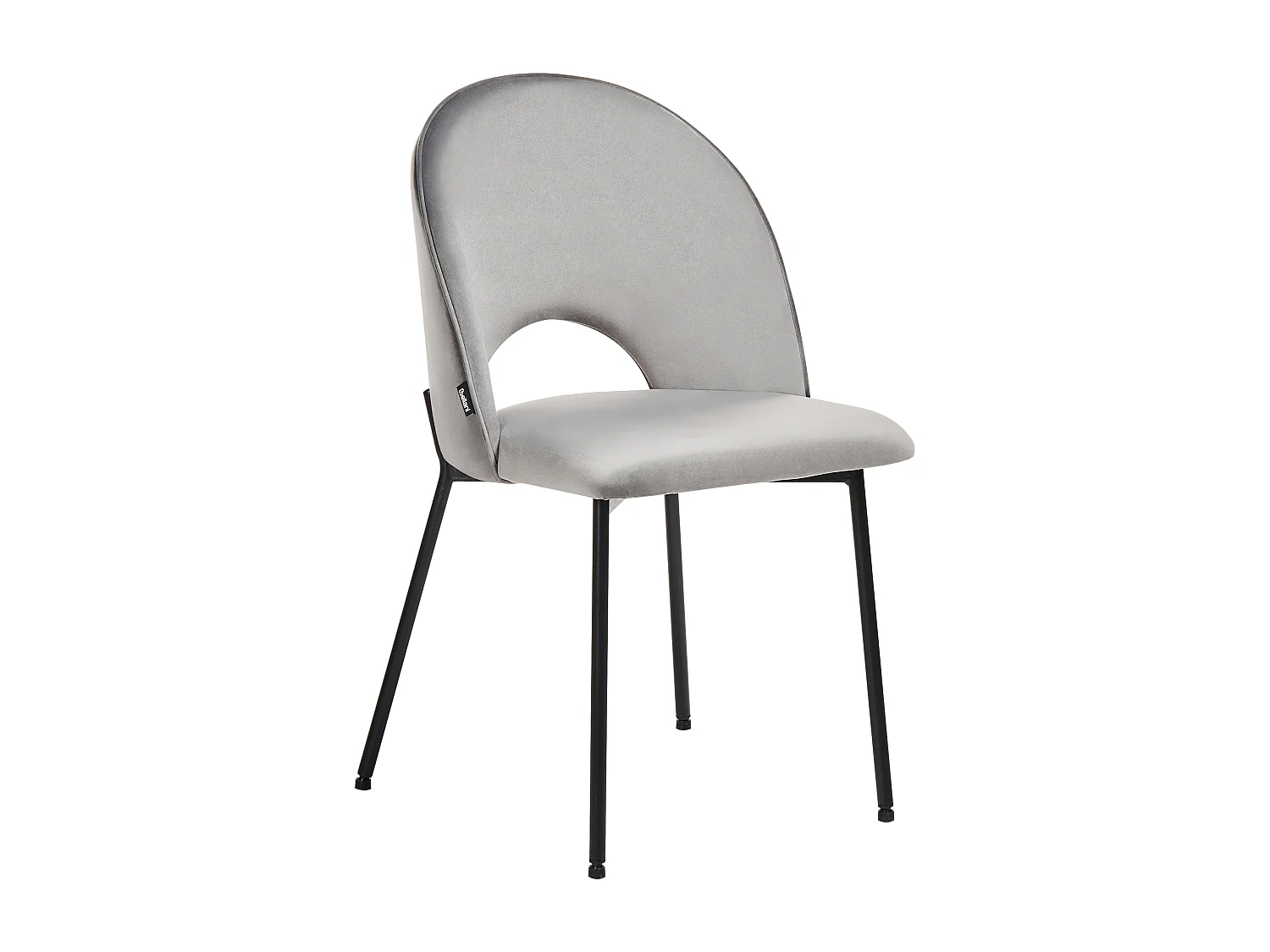 Set di 2 sedie da pranzo COVELO Velluto Grigio