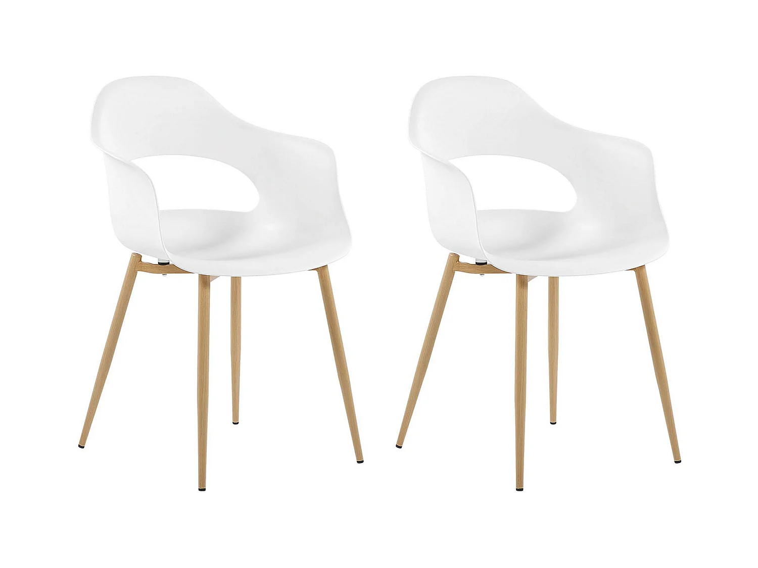 Lot de 2 chaises de salle à manger UTICA Blanc
