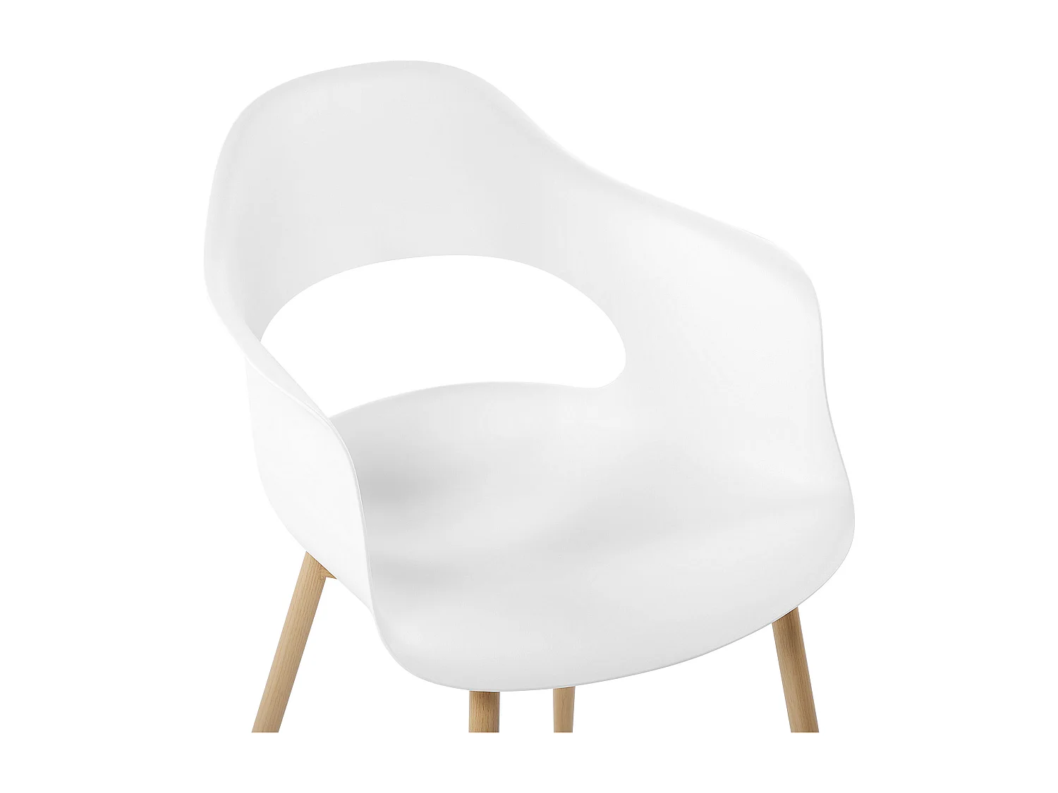 Set van 2 eetkamerstoelen UTICA Wit