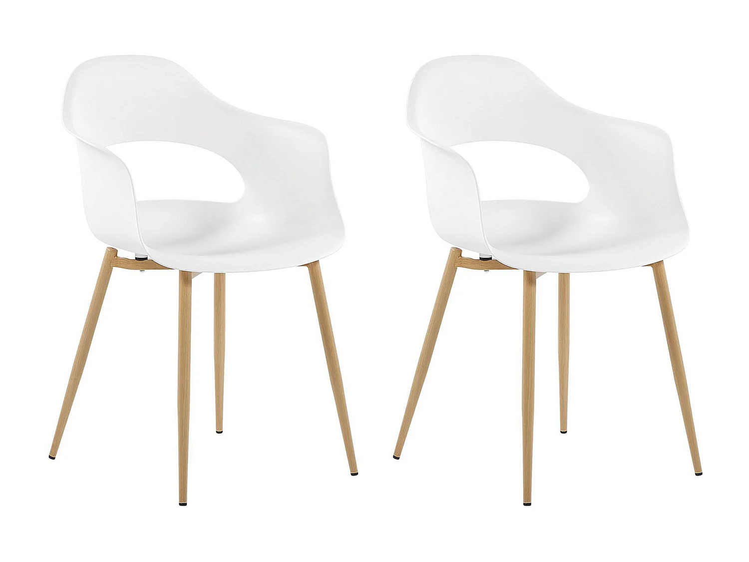 Conjunto de 2 sillas de comedor UTICA Blanco