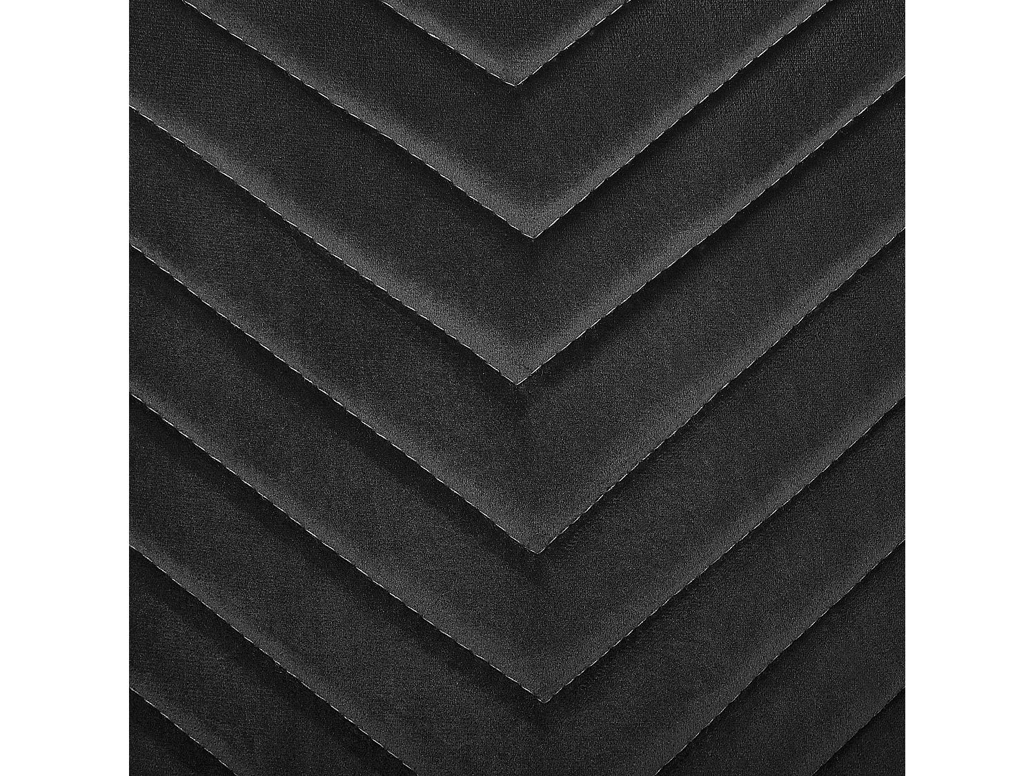 Set van 2 eetkamerstoelen ALTOONA Fluweel Zwart