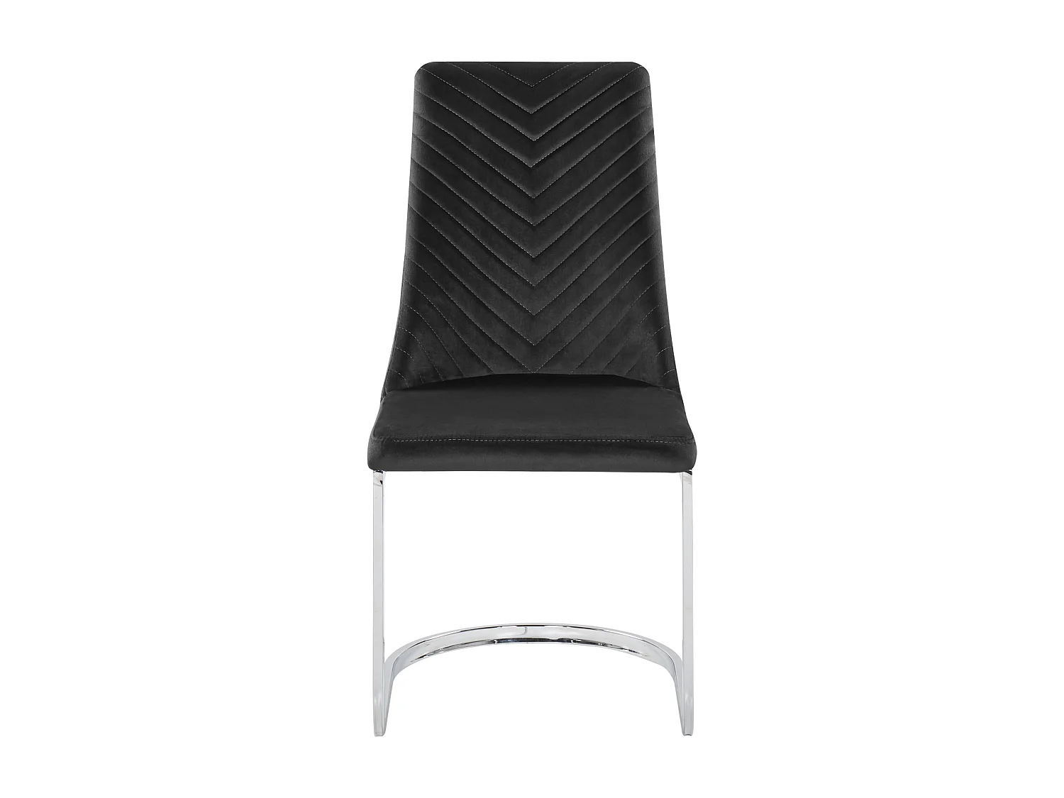 Lot de 2 chaises de salle à manger ALTOONA Velours Noir