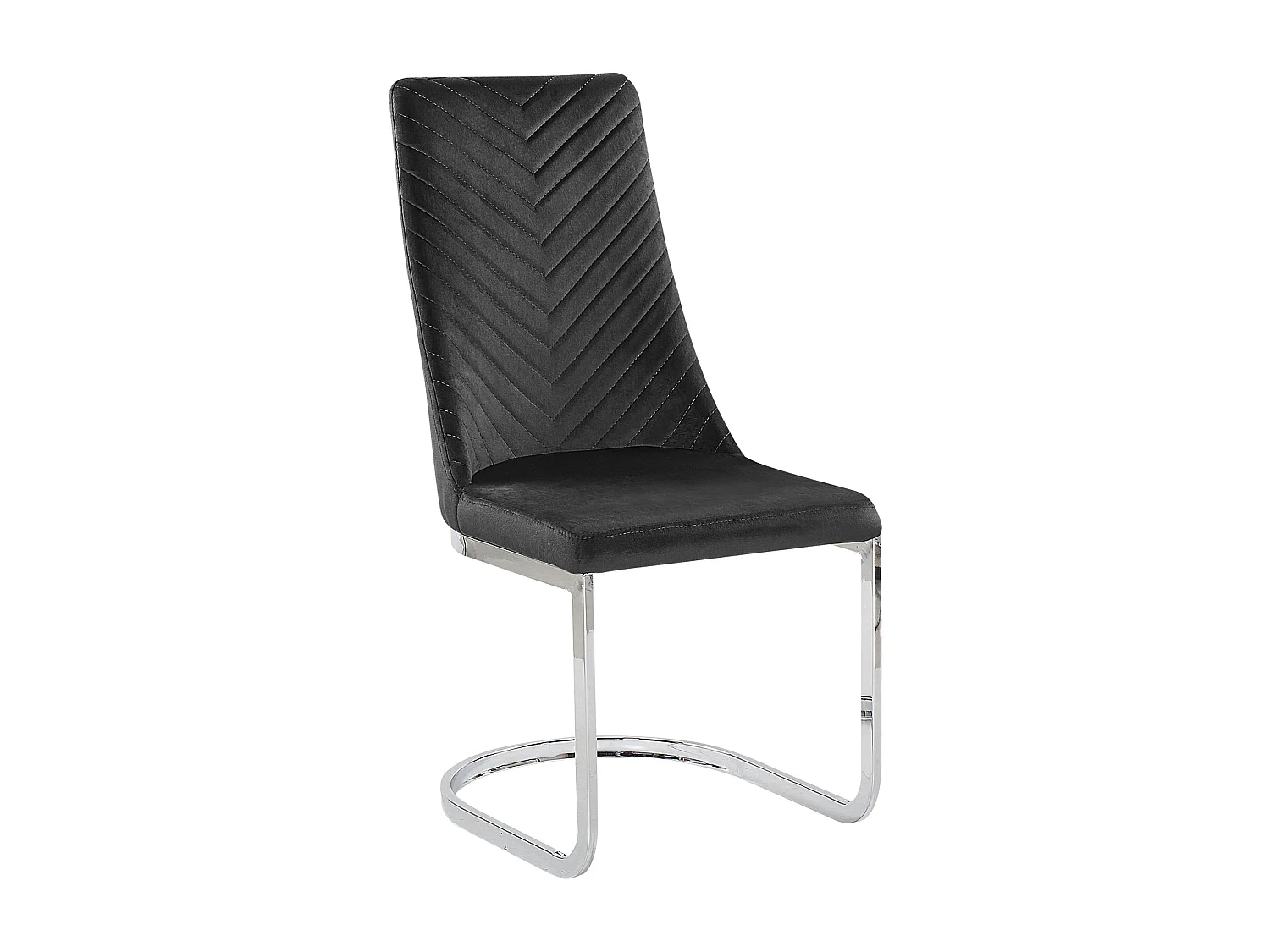 Lot de 2 chaises de salle à manger ALTOONA Velours Noir
