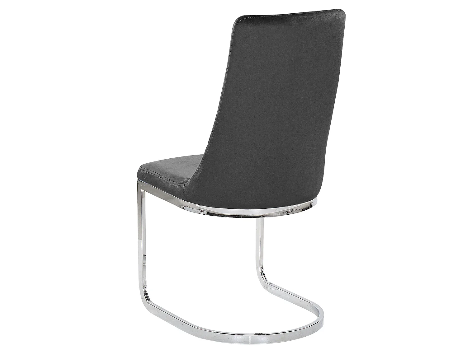 Set van 2 eetkamerstoelen ALTOONA Fluweel Zwart