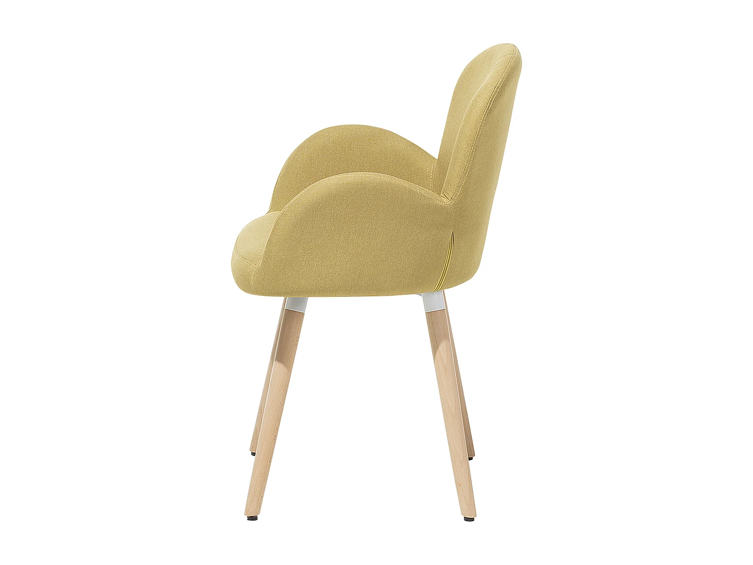 Set van 2 eetkamerstoelen BROOKVILLE Geel