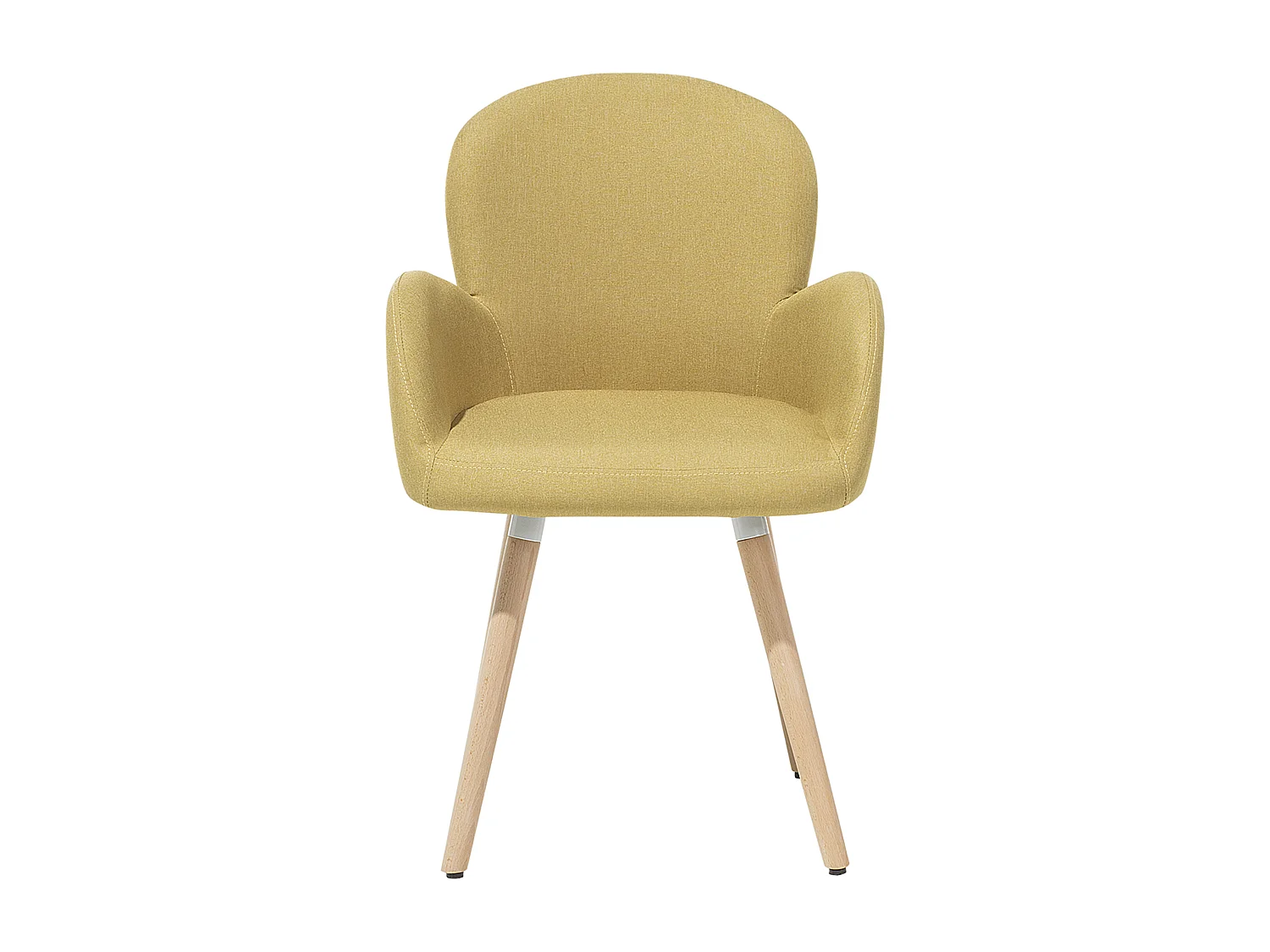 Set van 2 eetkamerstoelen BROOKVILLE Geel