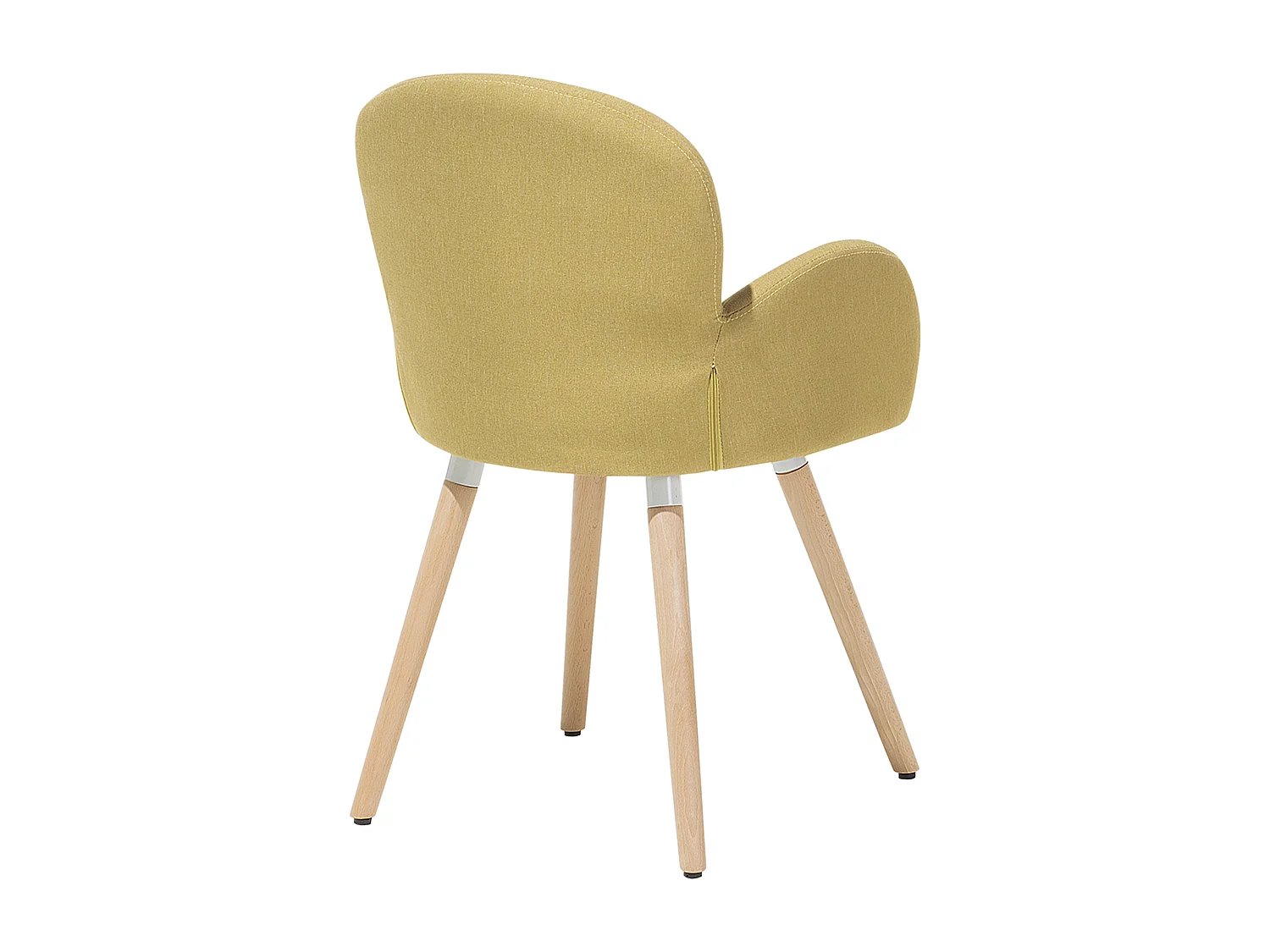 Set van 2 eetkamerstoelen BROOKVILLE Geel