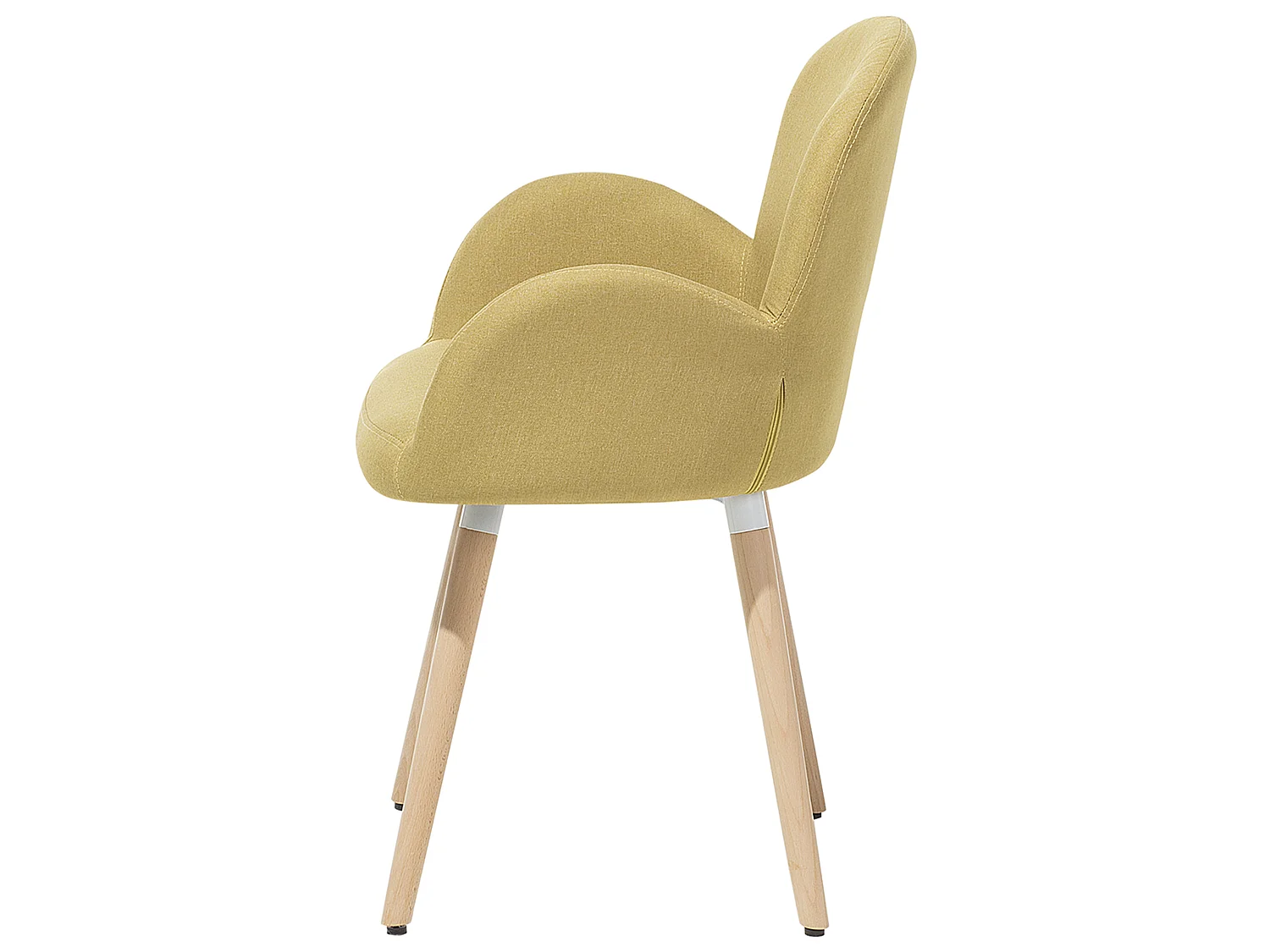 Set van 2 eetkamerstoelen BROOKVILLE Geel
