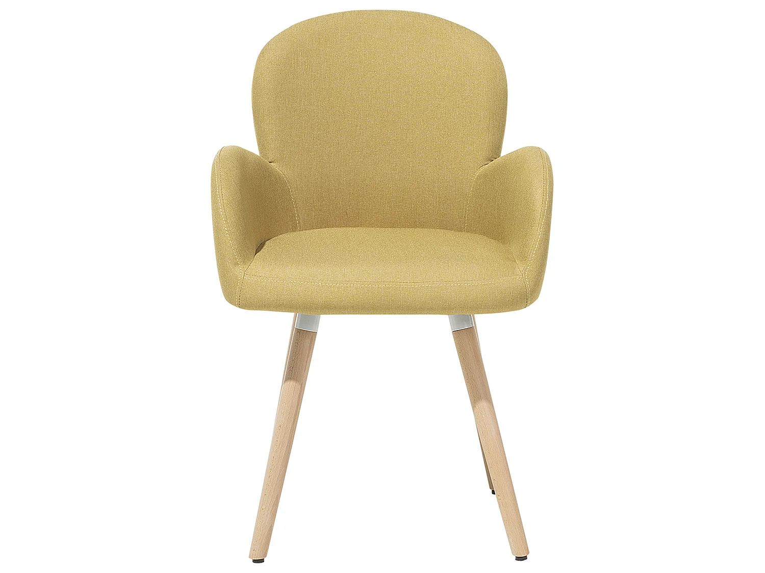 Set van 2 eetkamerstoelen BROOKVILLE Geel