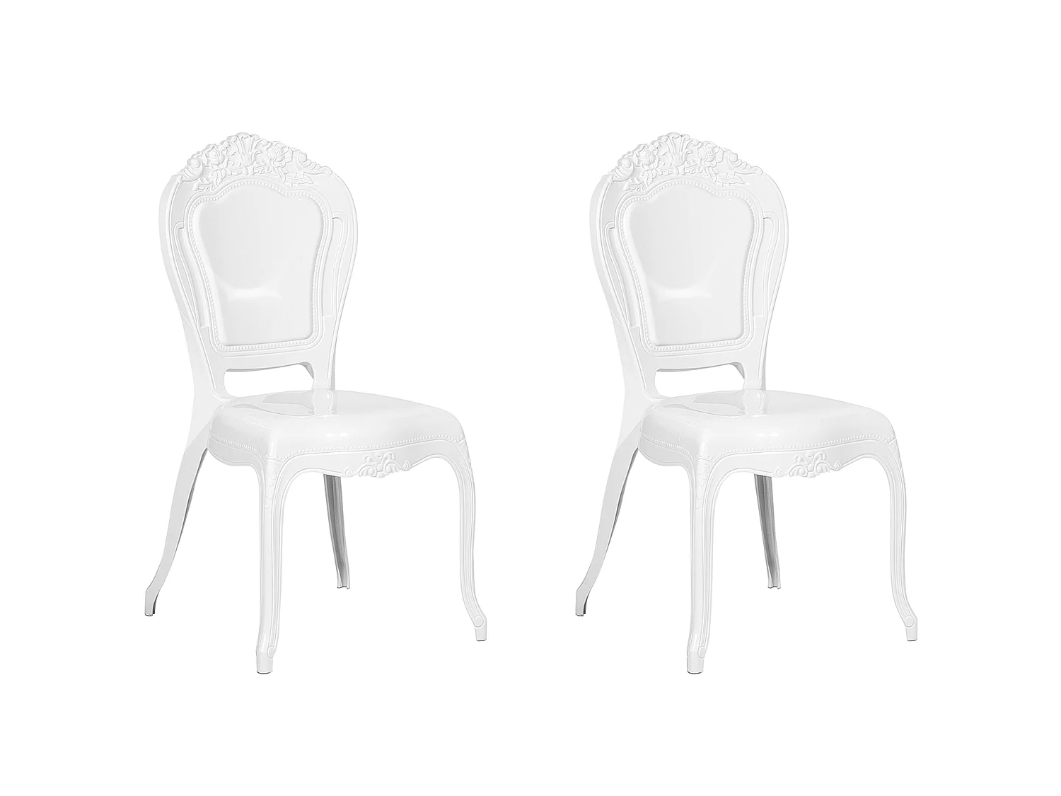 Set van 2 eetkamerstoelen VERMONT Wit