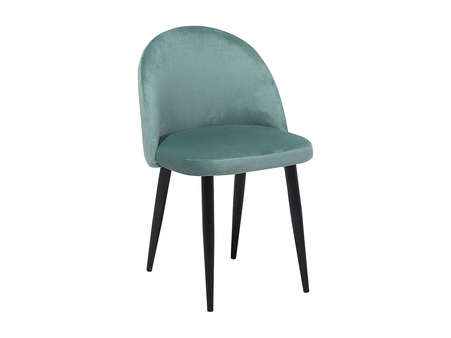 Lot de 2 chaises de salle à manger VISALIA Velours Vert menthe