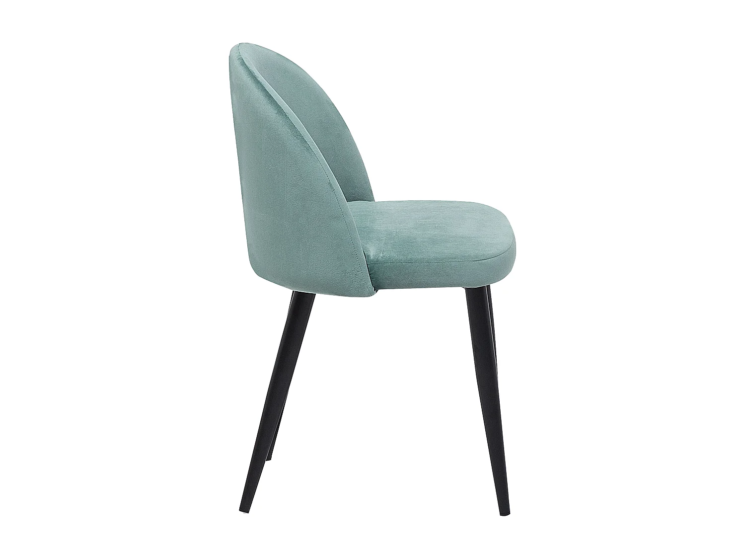 Lot de 2 chaises de salle à manger VISALIA Velours Vert menthe