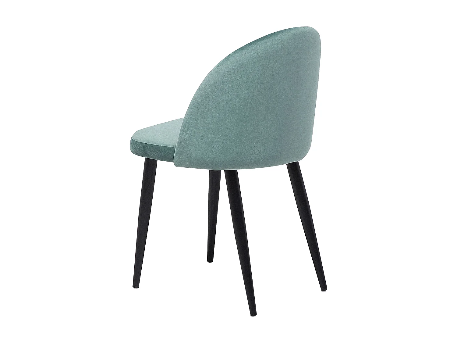 Lot de 2 chaises de salle à manger VISALIA Velours Vert menthe