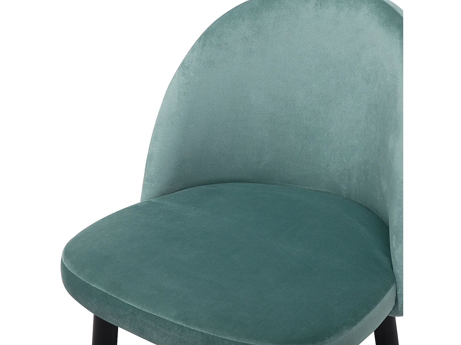 Lot de 2 chaises de salle à manger VISALIA Velours Vert menthe