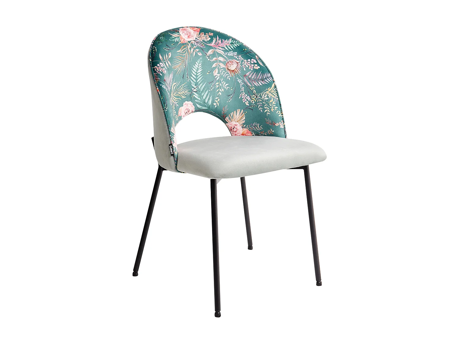 Conjunto de 2 cadeiras de jantar COVELO Veludo Verde menta