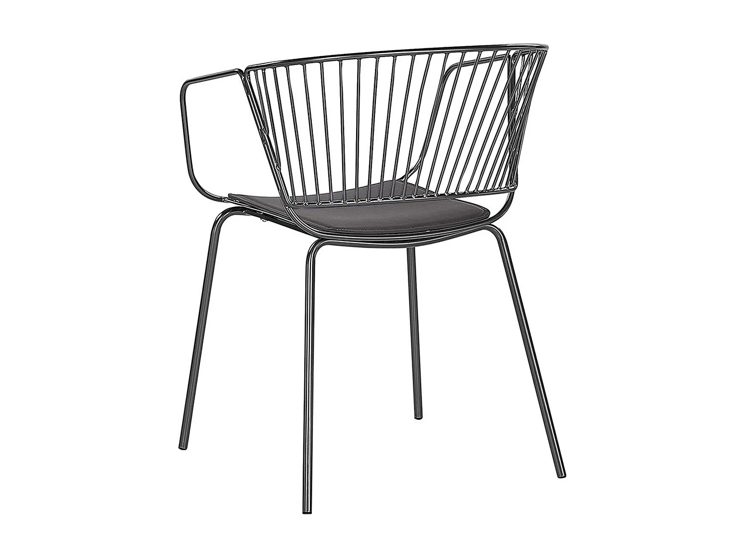 Lot de 2 chaises de salle à manger RIGBY Métal Noir