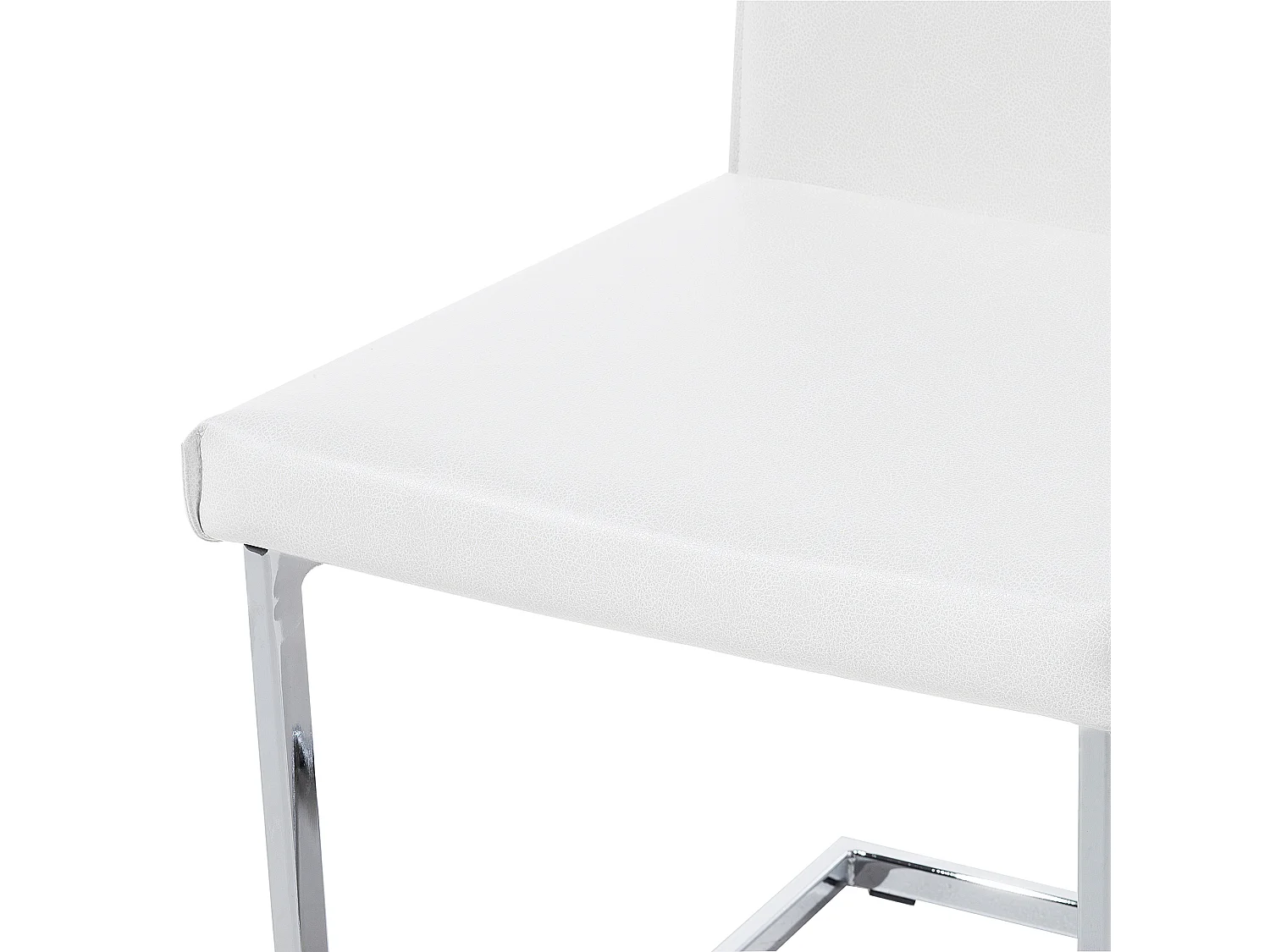 Set van 2 eetkamerstoelen ROCKFORD Kunstleer Wit