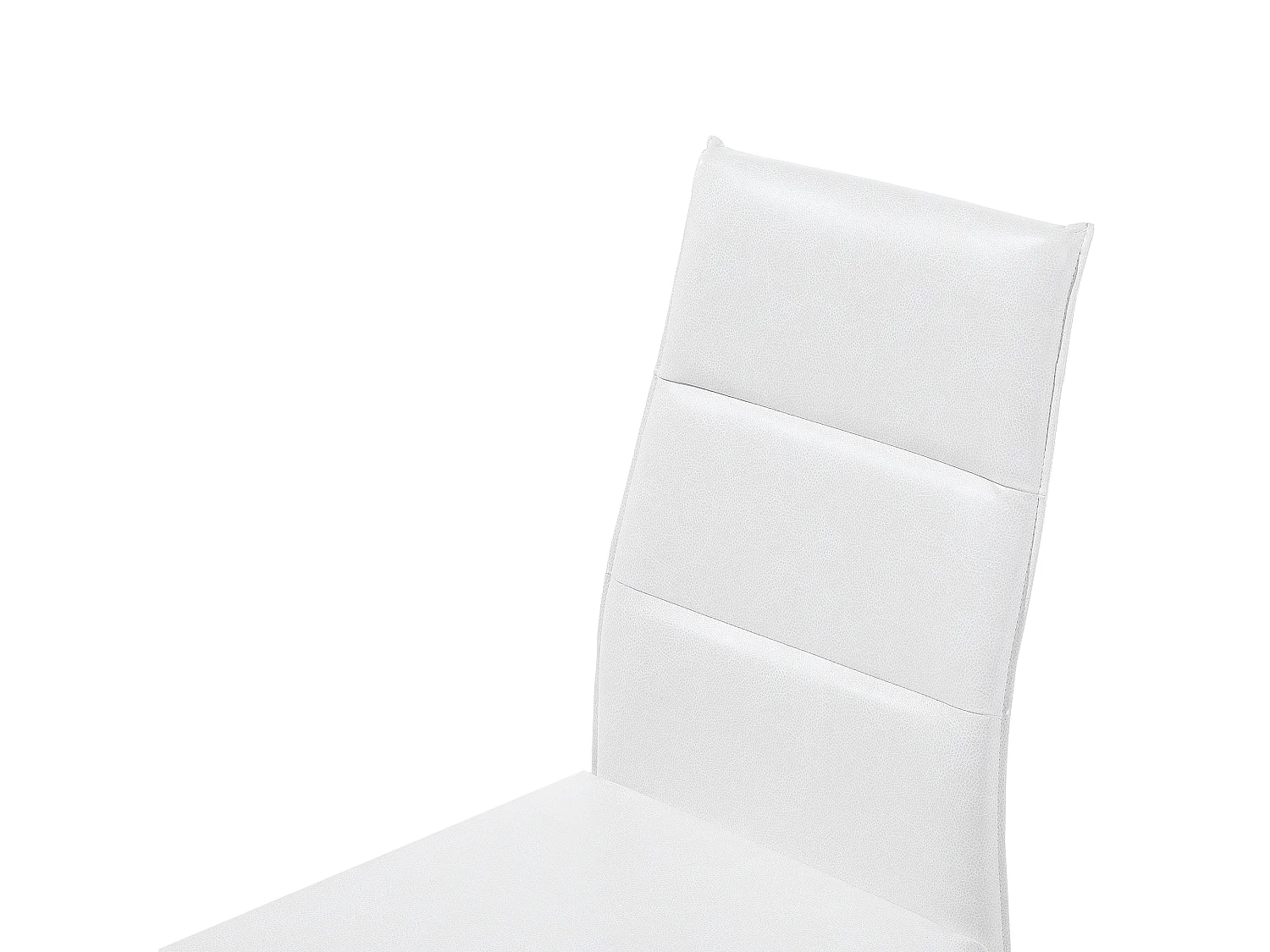 Conjunto de 2 sillas de comedor ROCKFORD Piel sintética Blanco