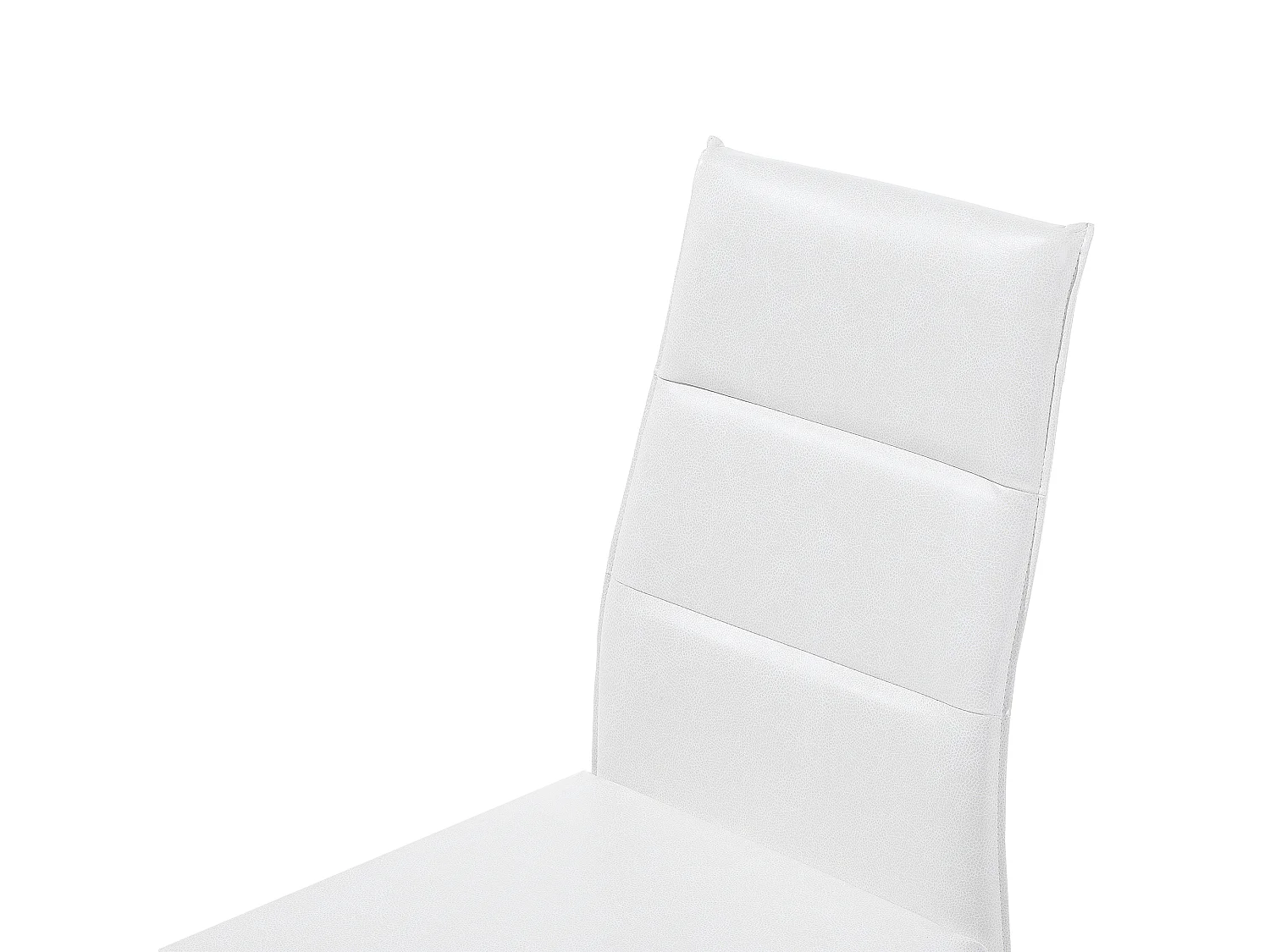 Set van 2 eetkamerstoelen ROCKFORD Kunstleer Wit