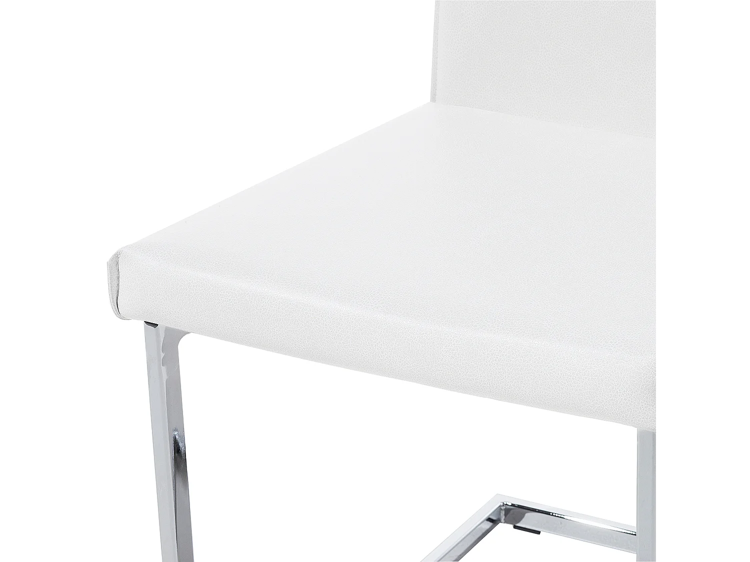 Set van 2 eetkamerstoelen ROCKFORD Kunstleer Wit