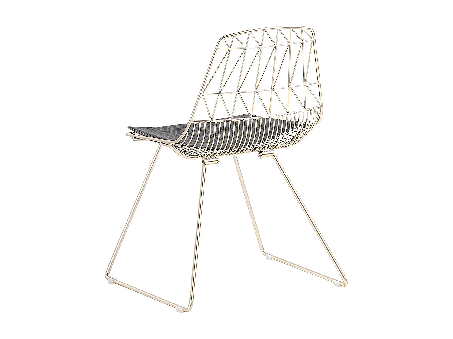 Lot de 2 chaises de salle à manger HARLAN Métal Doré