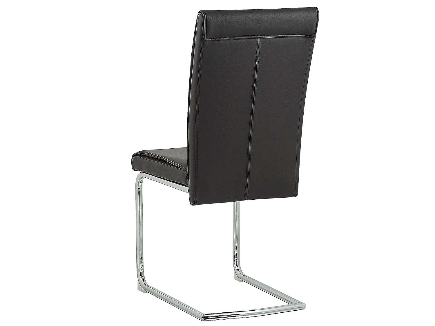 Lot de 2 chaises de salle à manger ROVARD Cuir PU Noir