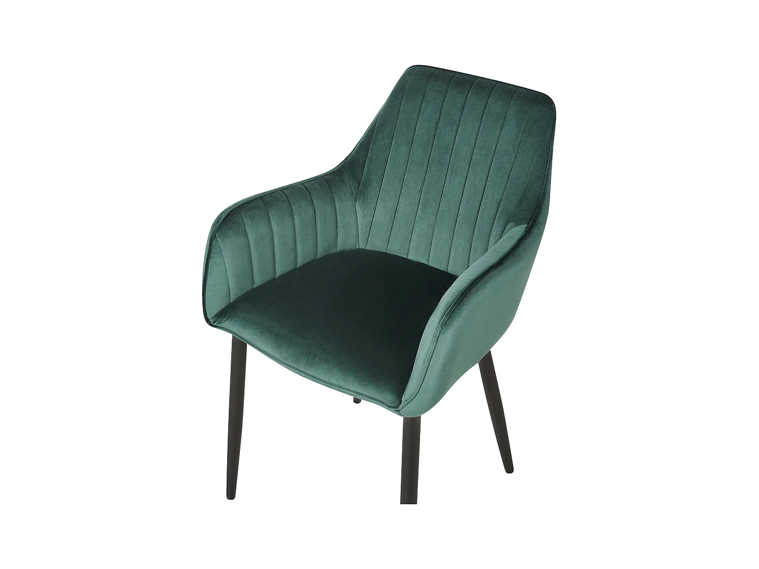 Set di 2 sedie da pranzo WELLSTON Velluto Verde scuro