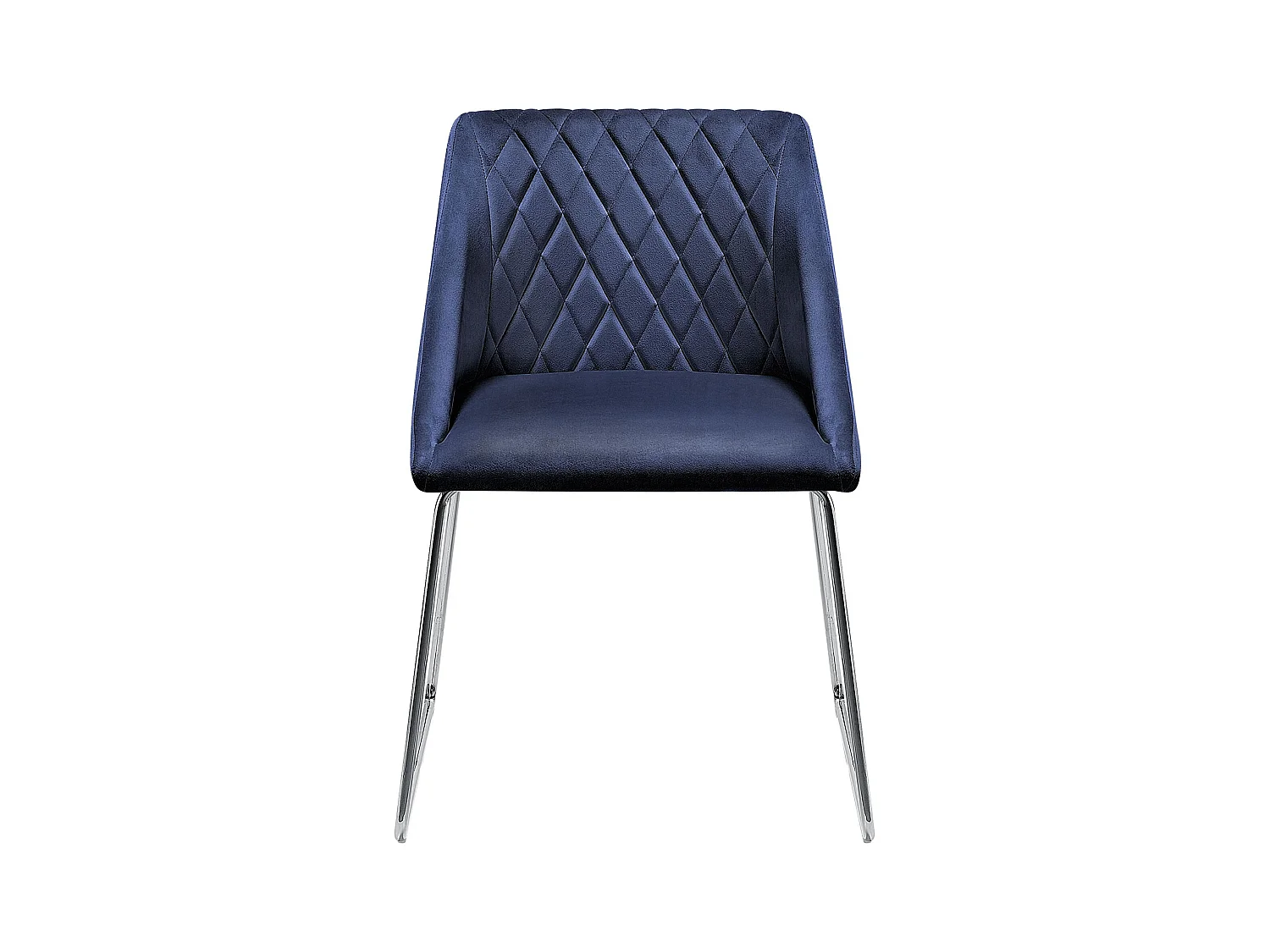 Conjunto de 2 sillas de comedor ARCATA Terciopelo Azul marino