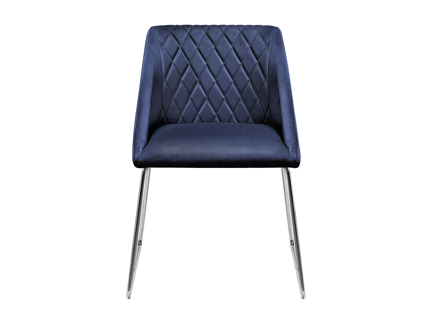 Lot de 2 chaises de salle à manger ARCATA Velours Bleu marine