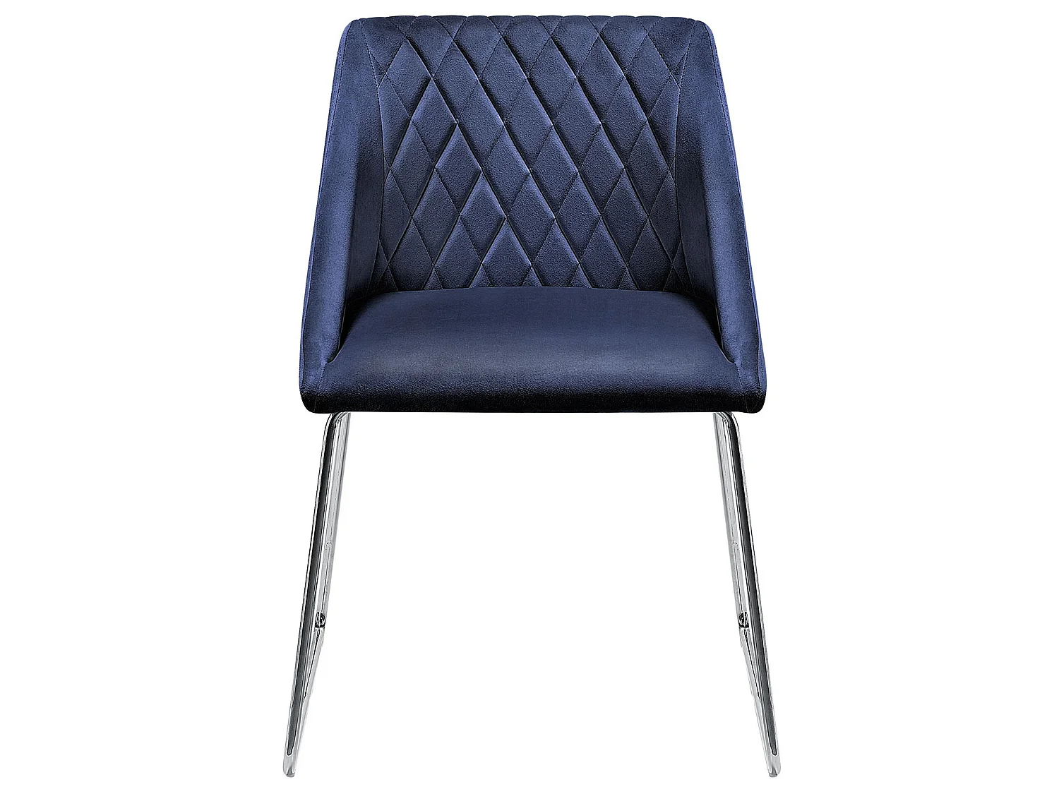 Set van 2 eetkamerstoelen ARCATA Fluweel Marineblauw