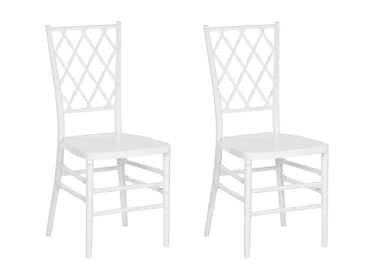 Set van 2 eetkamerstoelen CLARION Wit