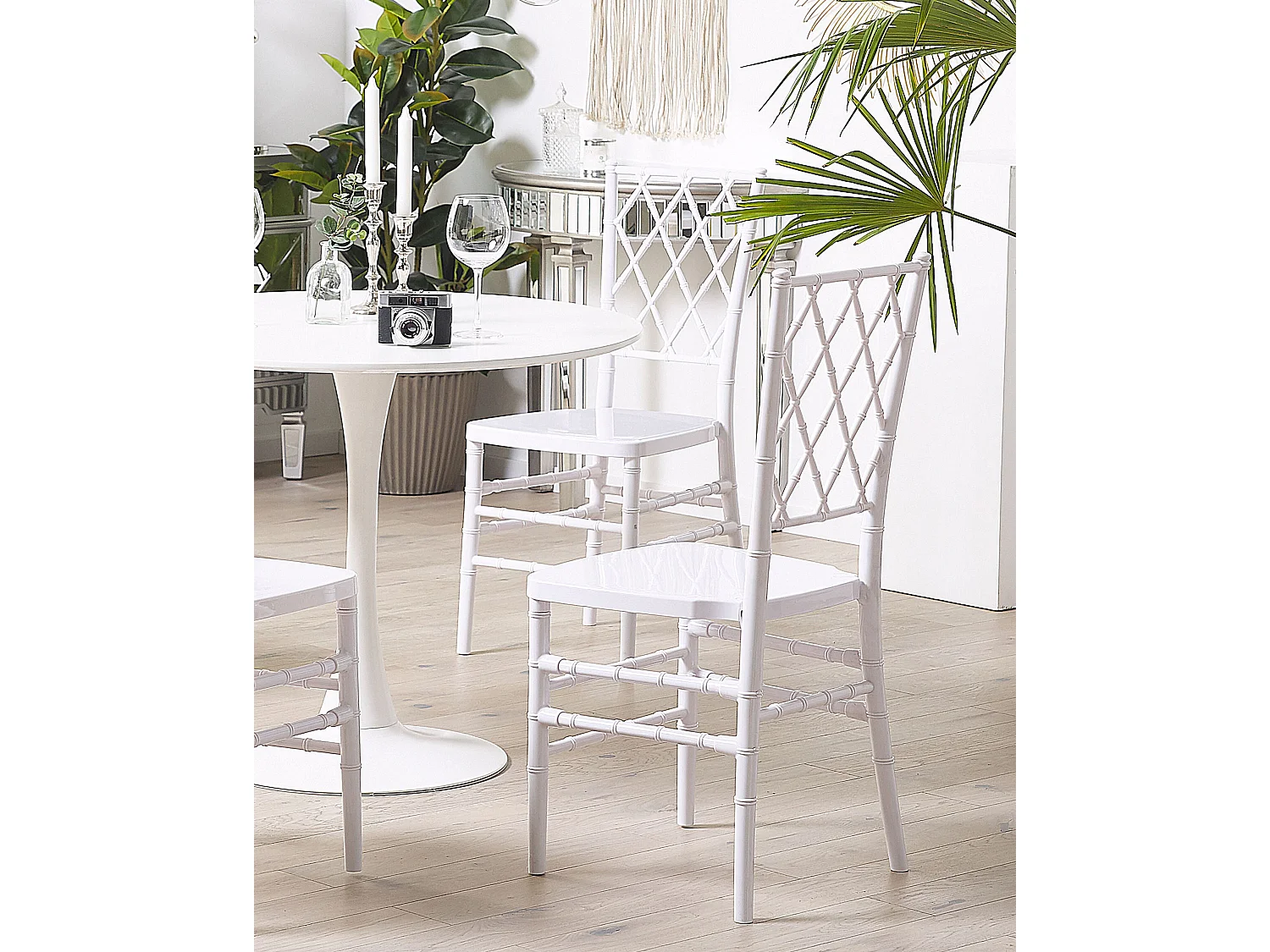 Set van 2 eetkamerstoelen CLARION Wit