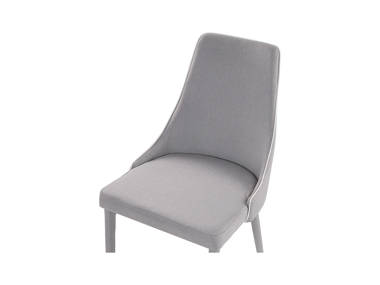 Lot de 2 chaises de salle à manger CAMINO Gris clair